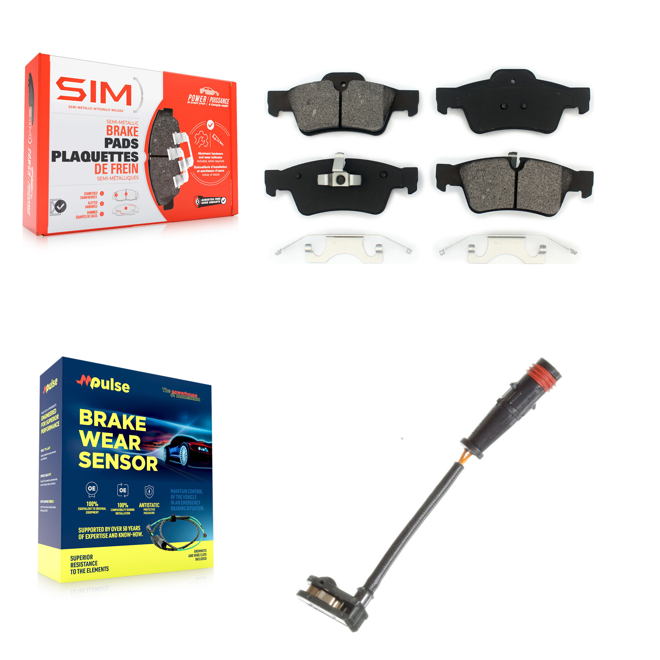 SIM - KSW-100559 - Rear Disc Brake Pad Kits