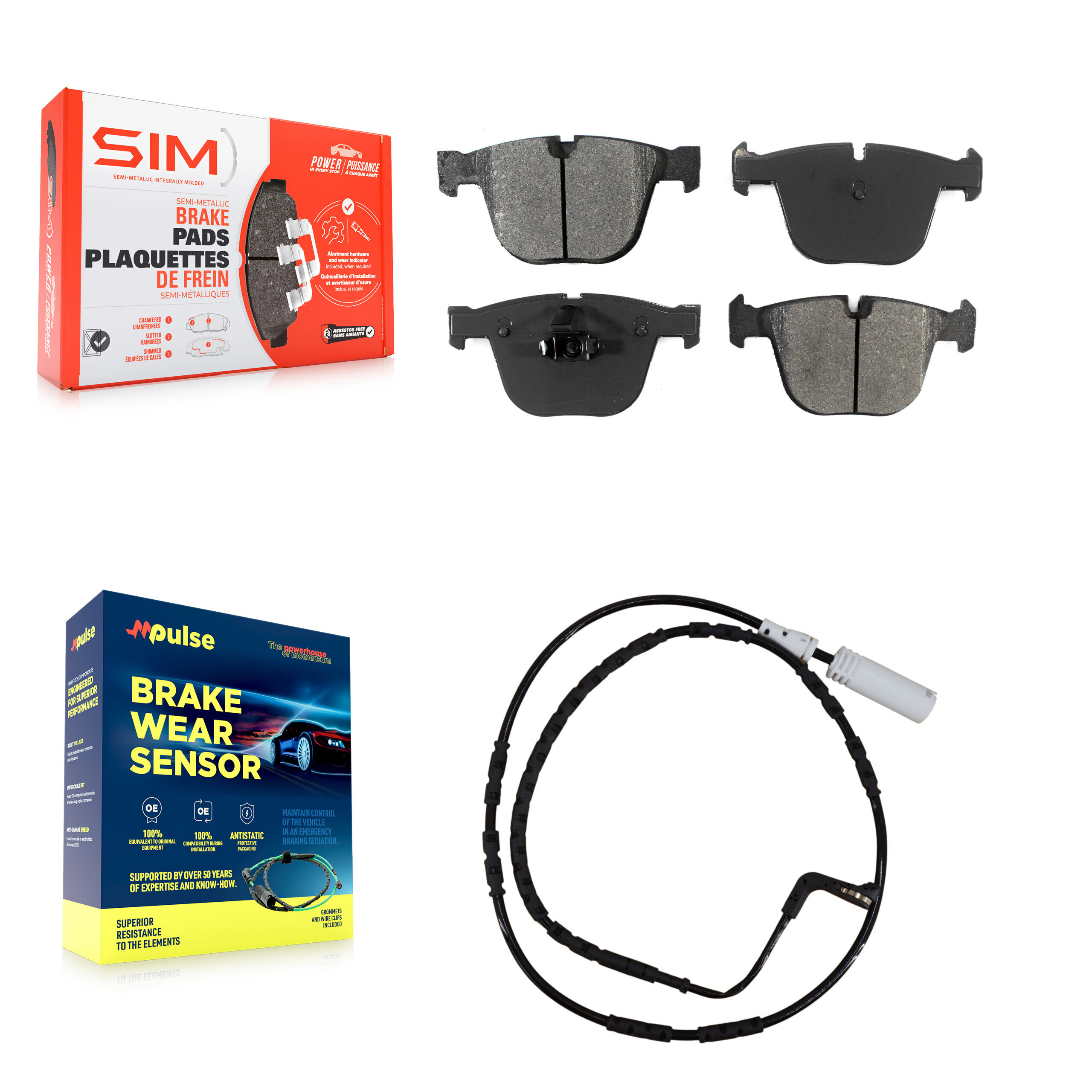 SIM - KSW-100571 - Rear Disc Brake Pad Kits