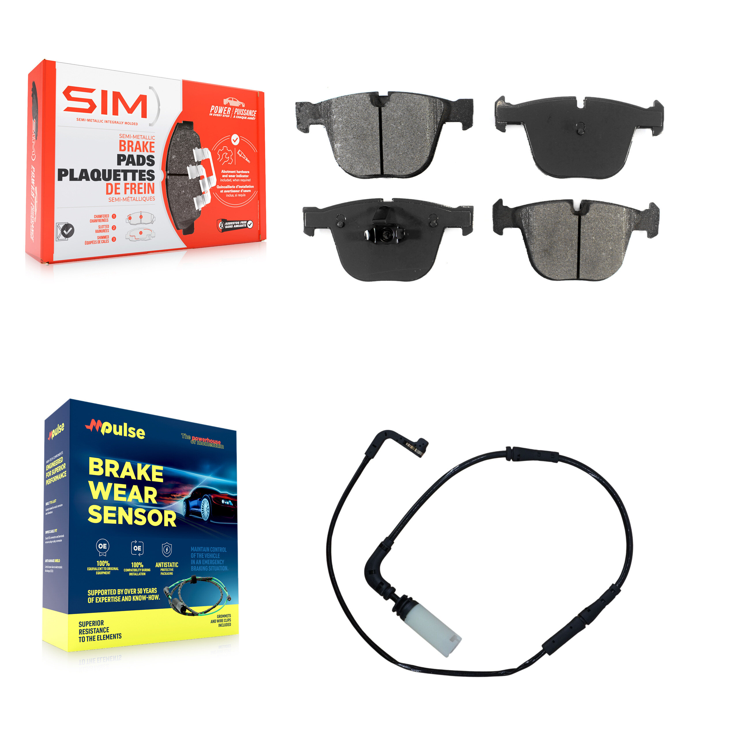 SIM - KSW-100574 - Rear Disc Brake Pad Kits
