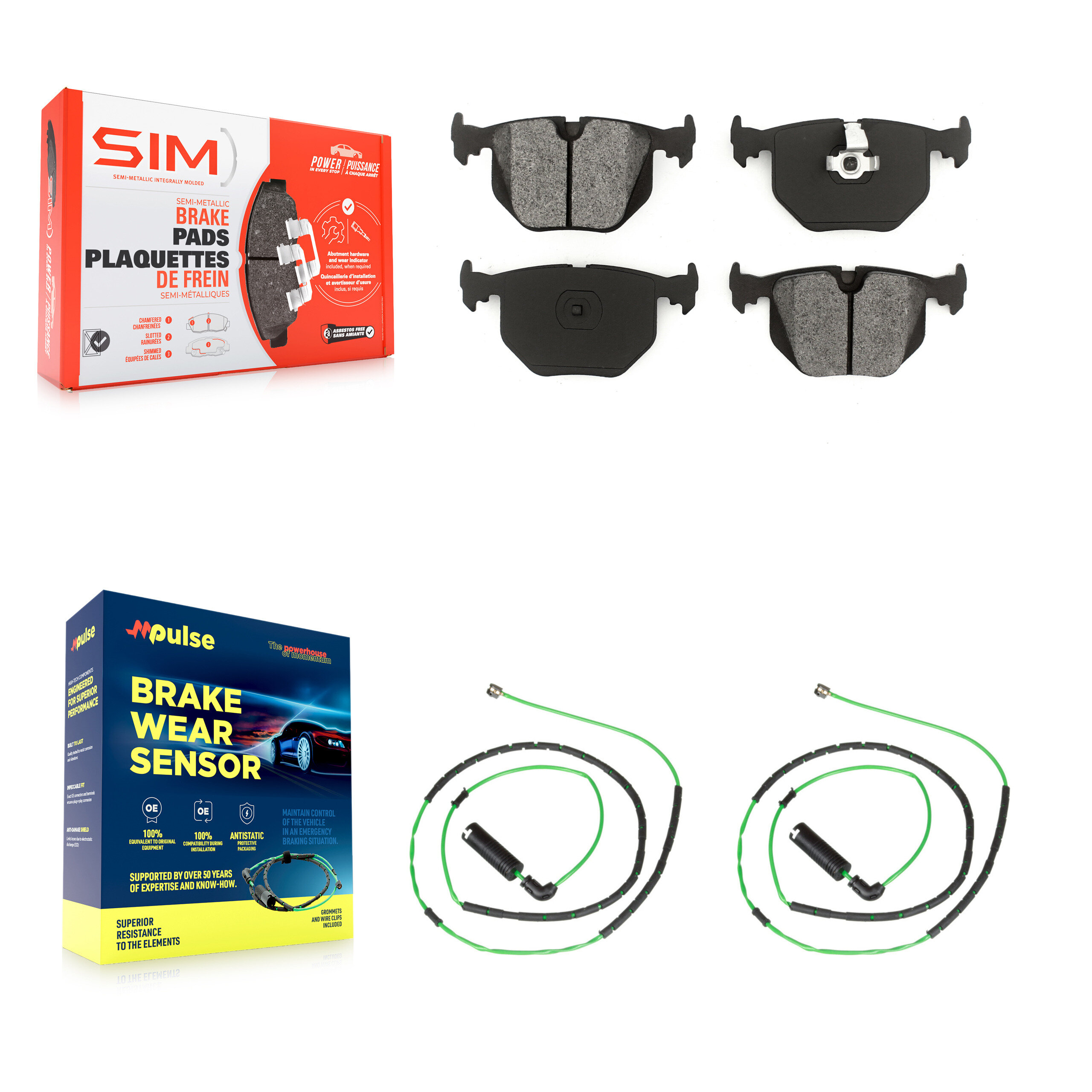 SIM KSW-100589 Disc Brake Pad for 2006-2008 BMW Z4 - Rear