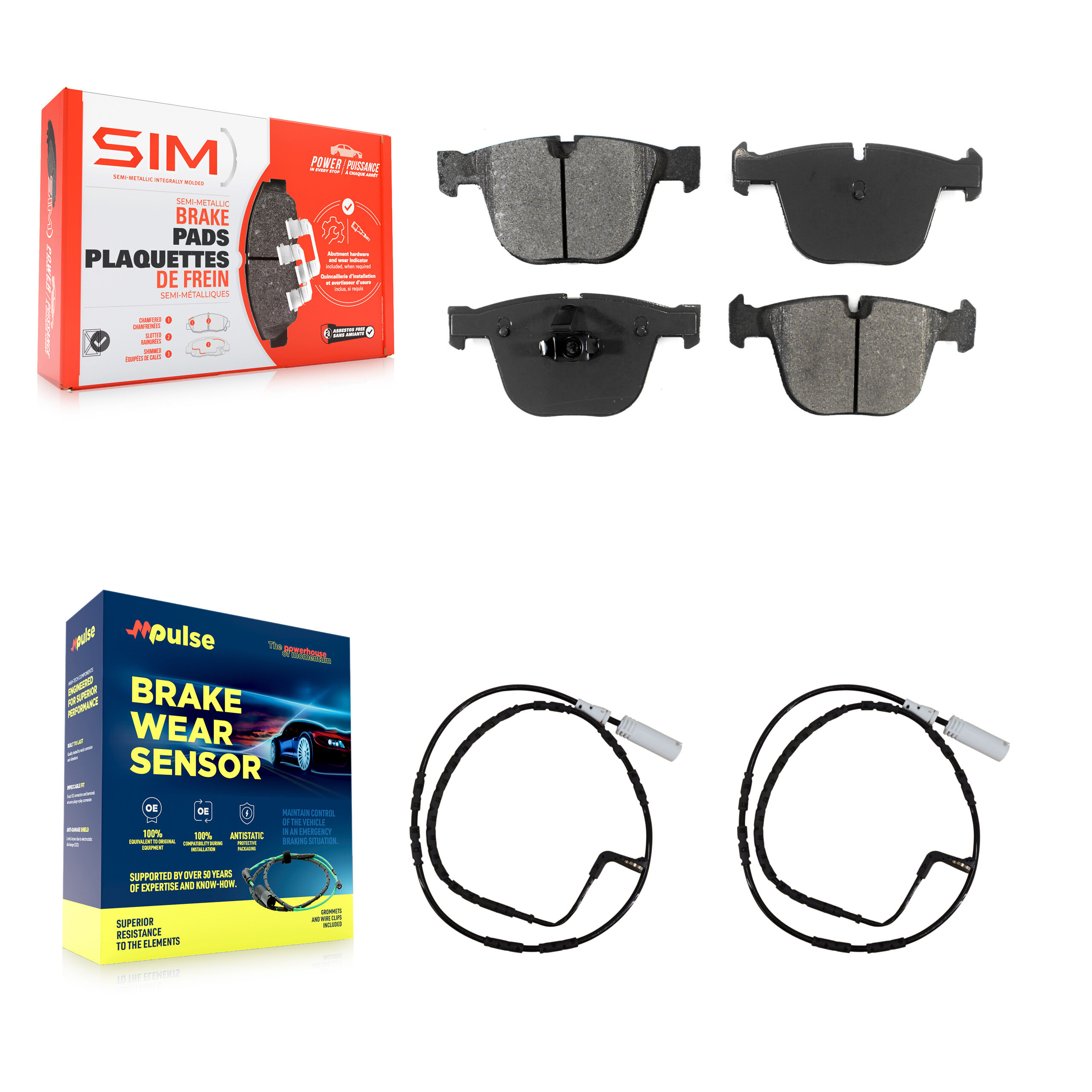 SIM - KSW-100594 - Rear Disc Brake Pad Kits