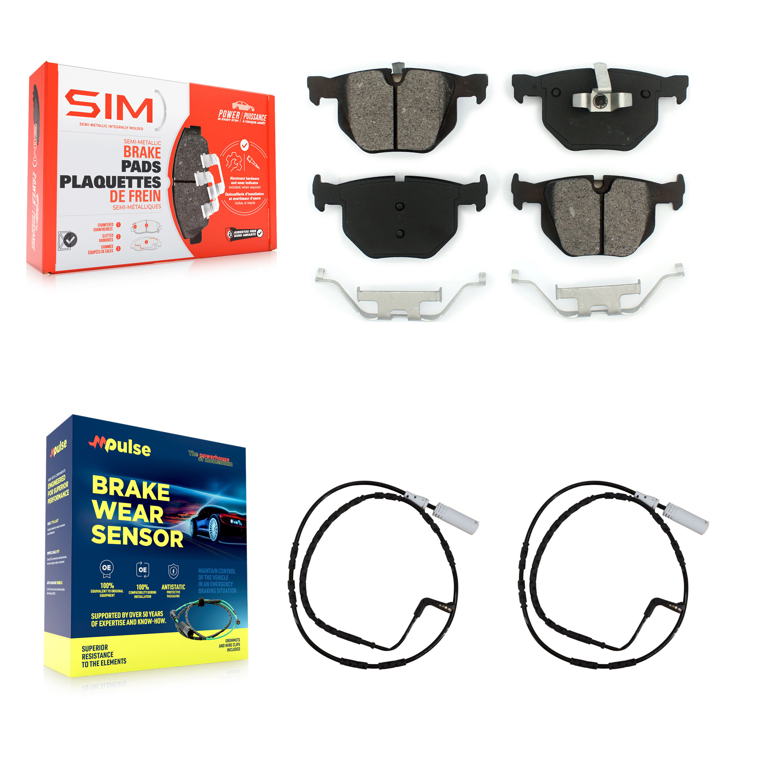 SIM - KSW-100597 - Rear Disc Brake Pad Kits