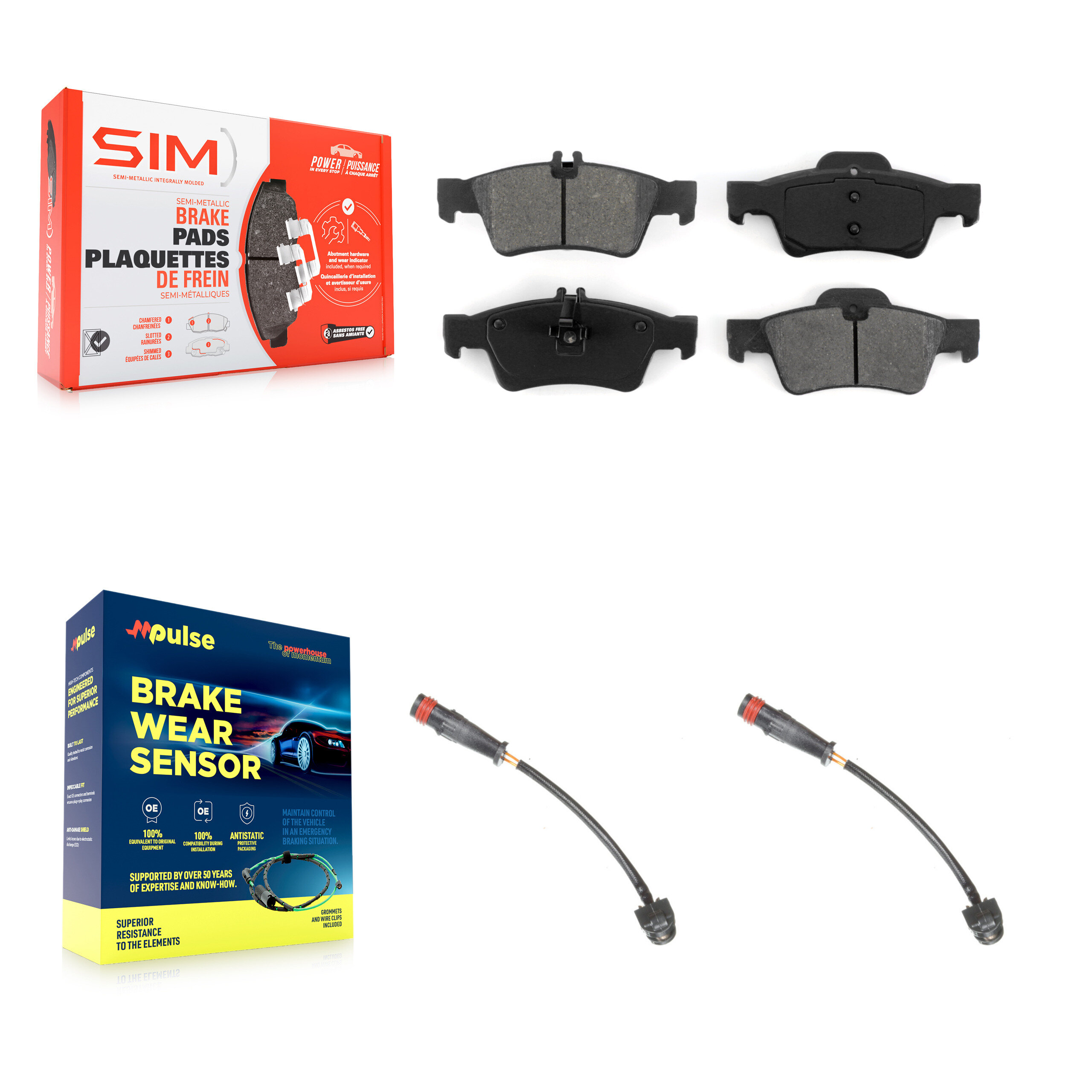 SIM - KSW-100613 - Rear Disc Brake Pad Kits
