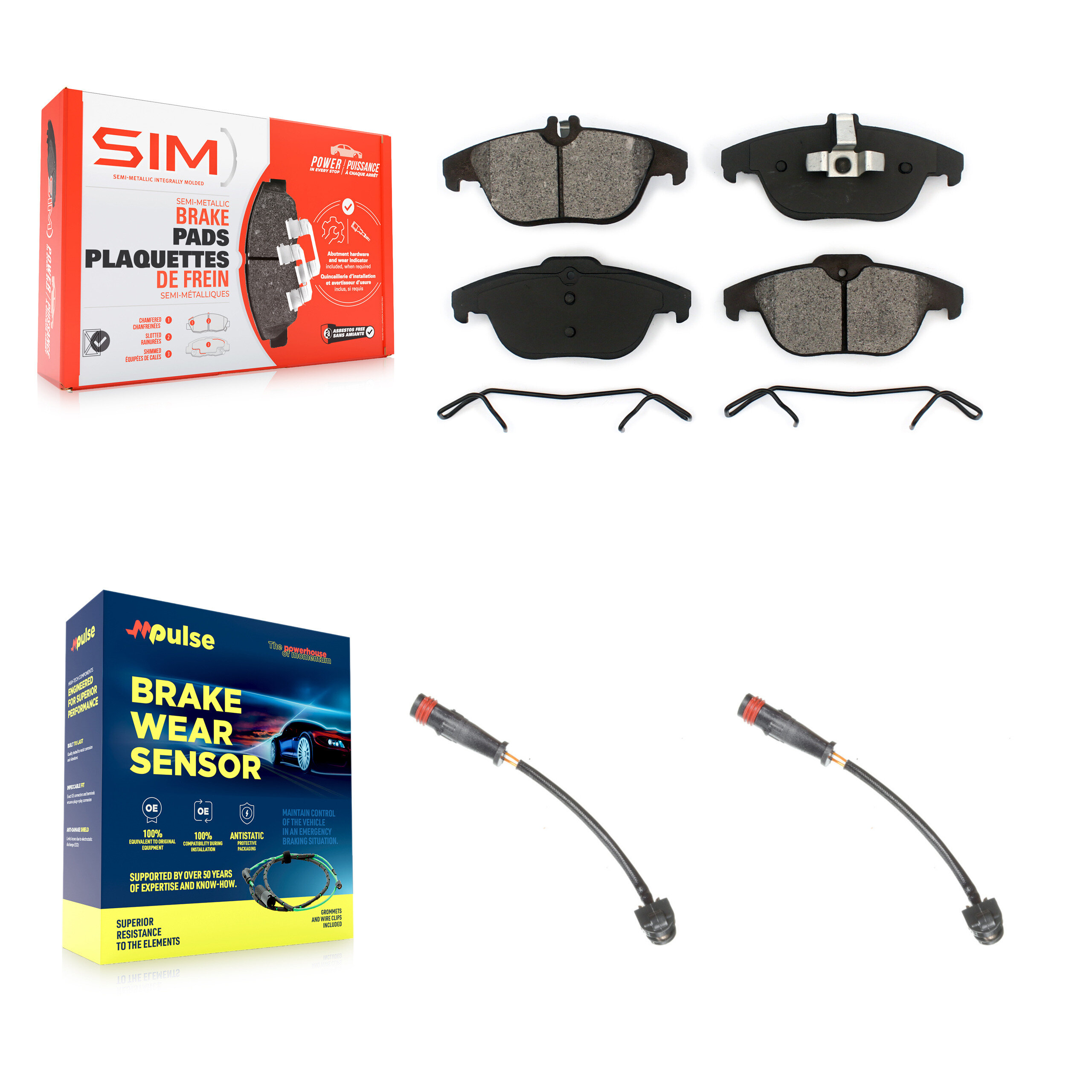 SIM - KSW-100615 - Rear Disc Brake Pad Kits