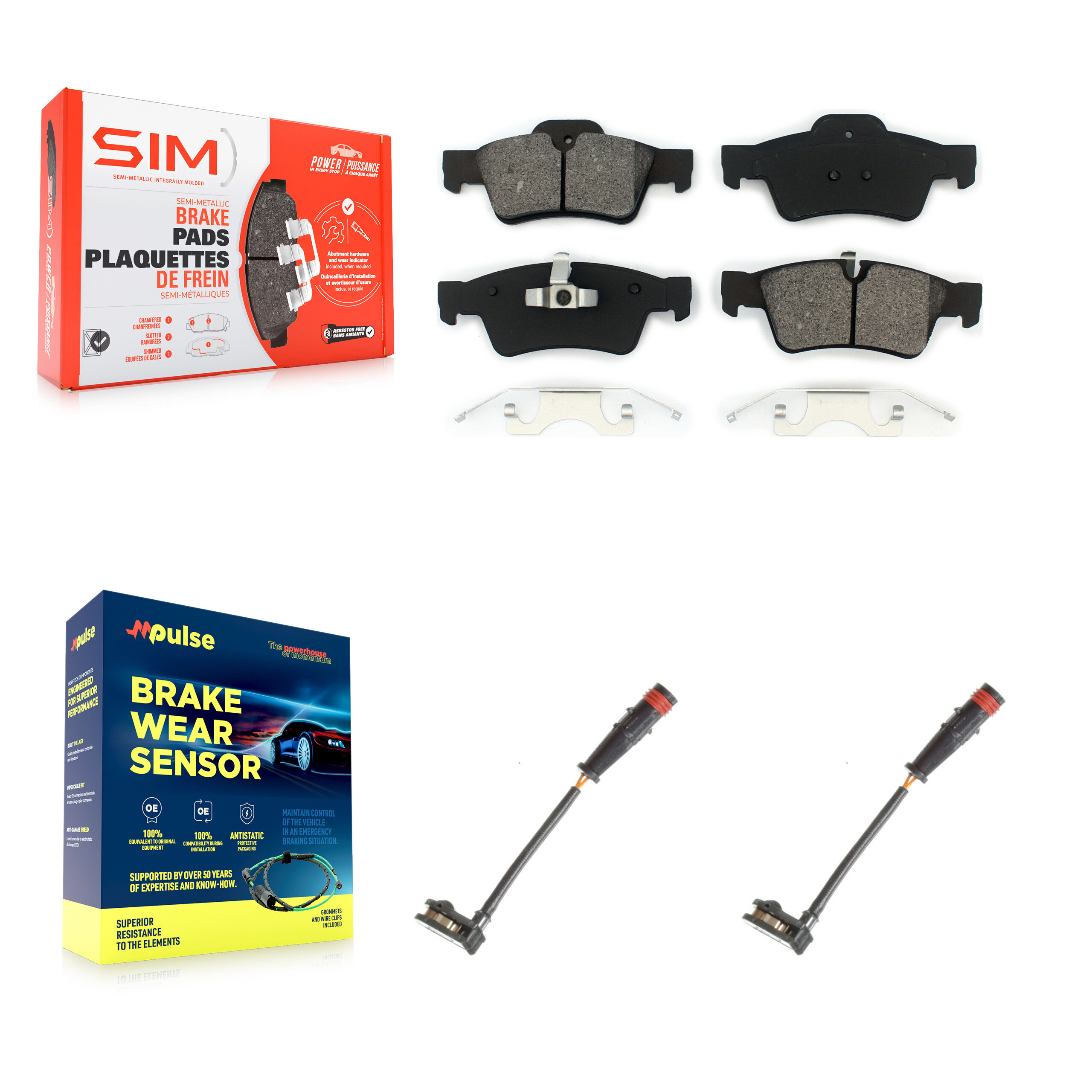 SIM - KSW-100626 - Rear Disc Brake Pad Kits