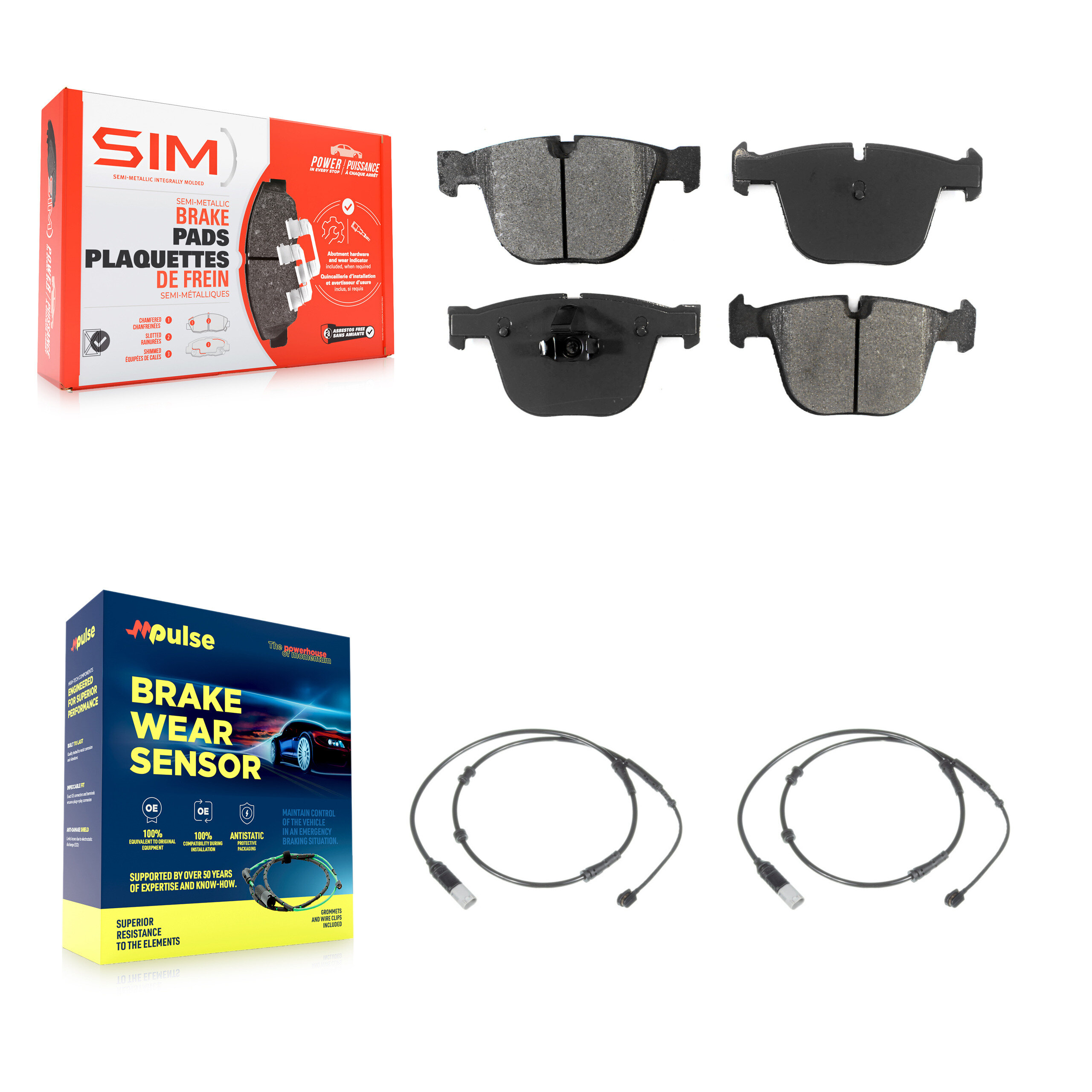 SIM - KSW-100642 - Rear Disc Brake Pad Kits