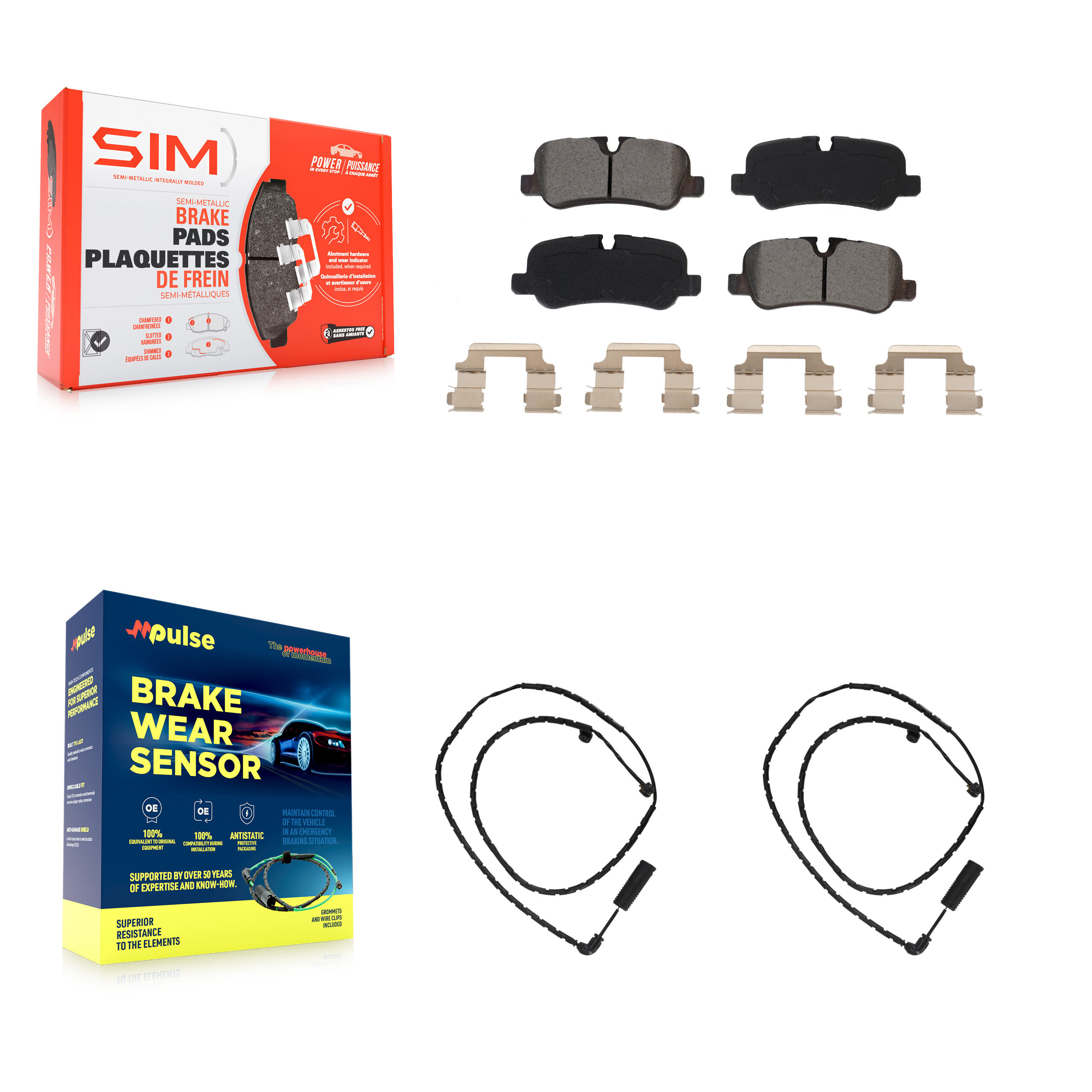 SIM KSW-100652 Disc Brake Pad for 2011 Land Rover Range Rover - Rear