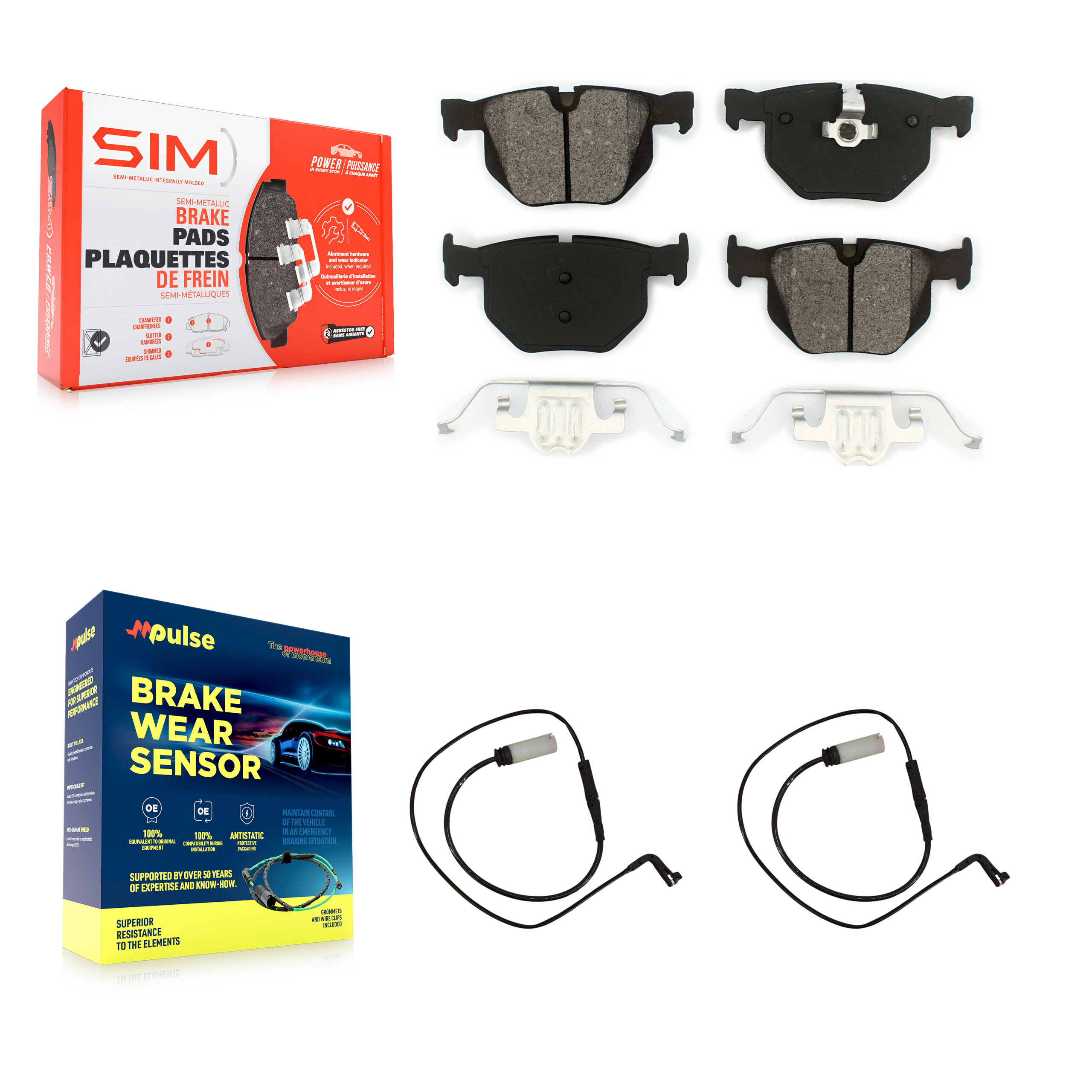 SIM - KSW-100660 - Rear Disc Brake Pad Kits