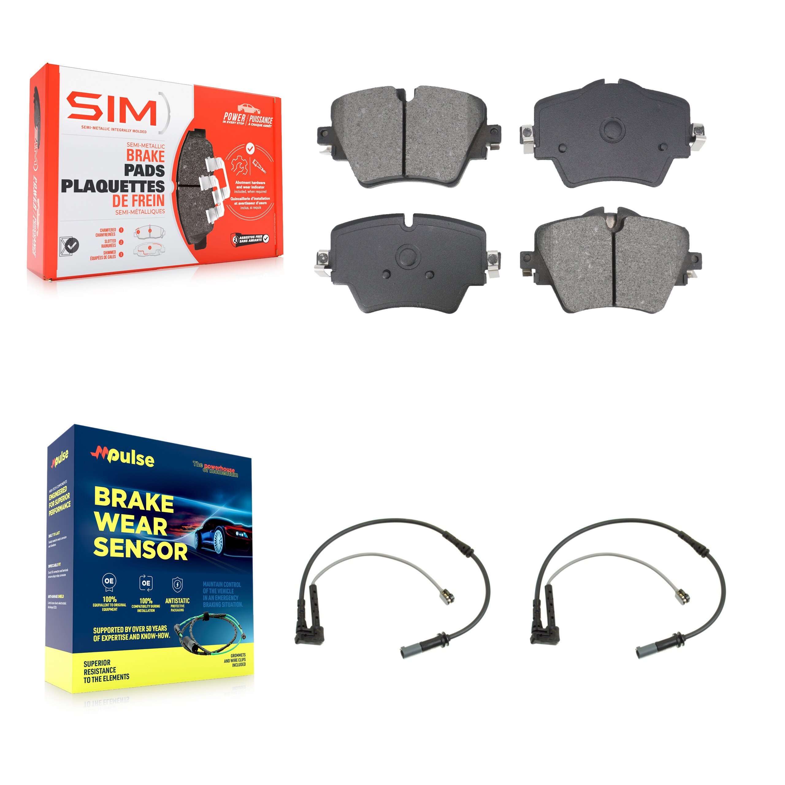 SIM - KSW-100767 - Front Disc Brake Pad Kits