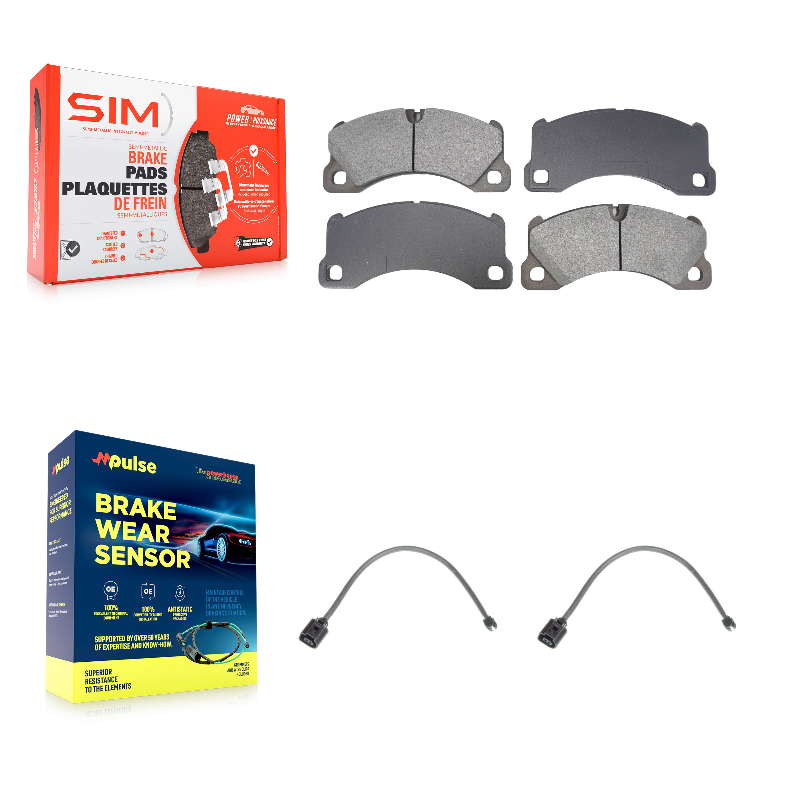 SIM KSW-100771 Disc Brake Pad for 2013-2017 Volkswagen Touareg - Front