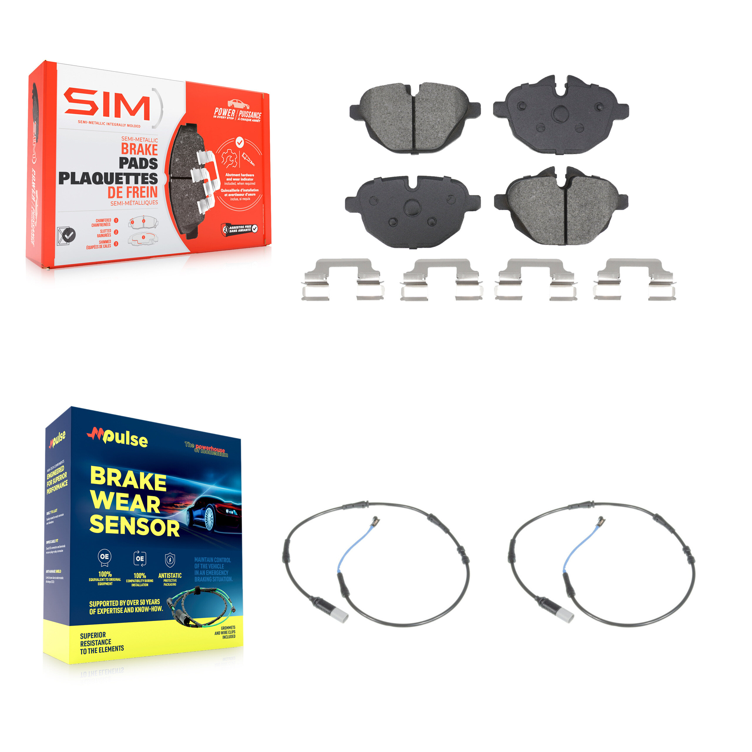 SIM - KSW-100810 - Rear Disc Brake Pad Kits