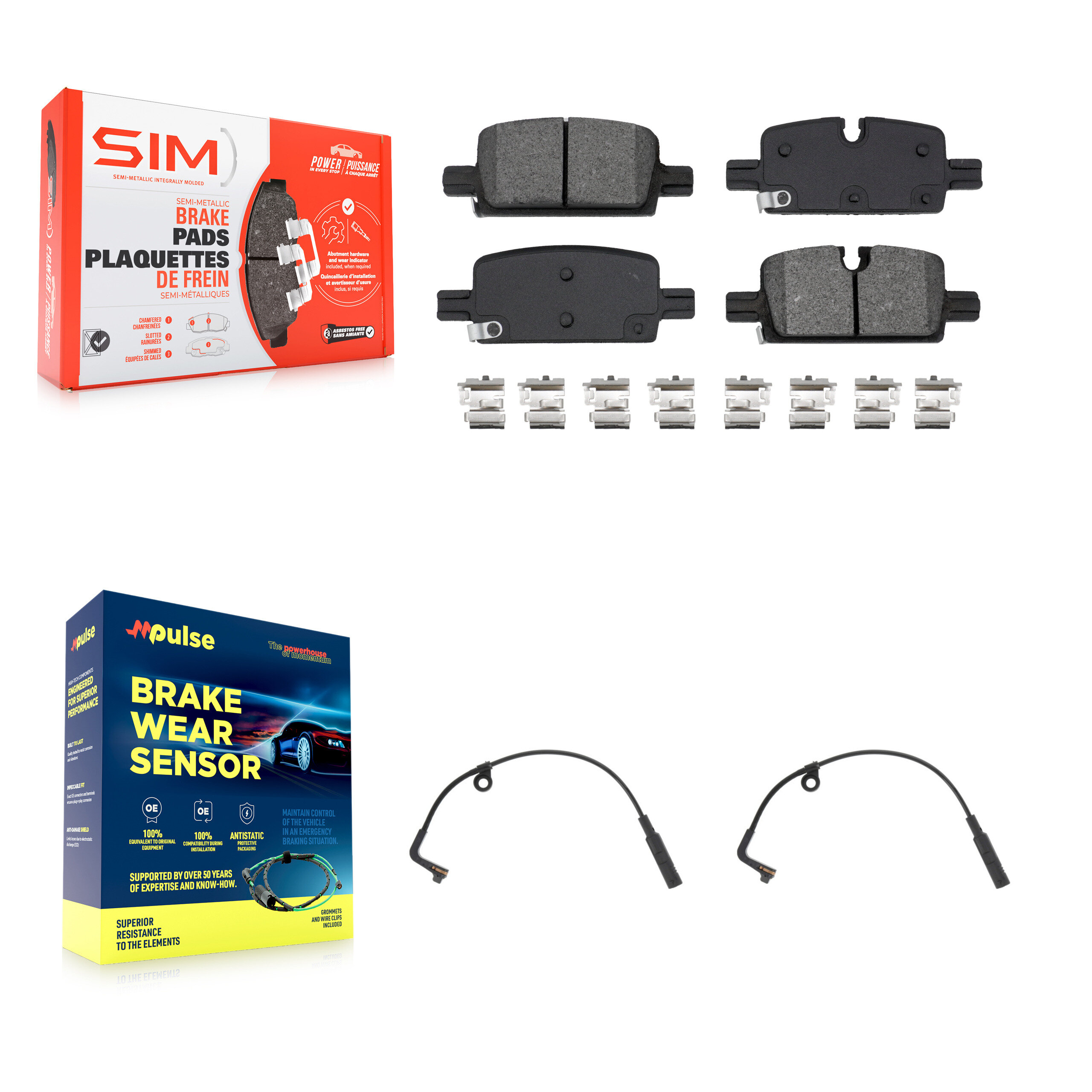 SIM - KSW-100811 - Rear Disc Brake Pad Kits