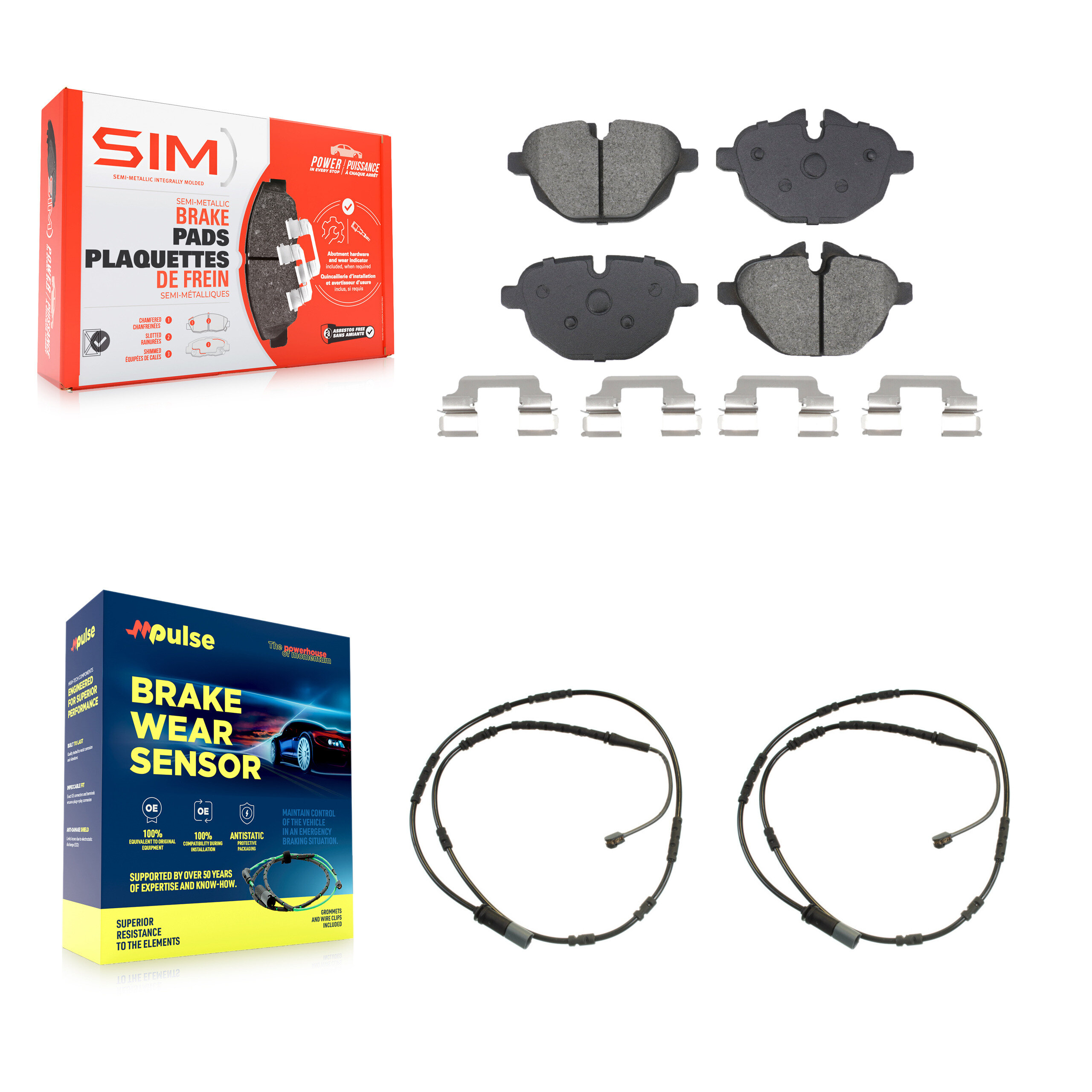 SIM - KSW-100814 - Rear Disc Brake Pad Kits