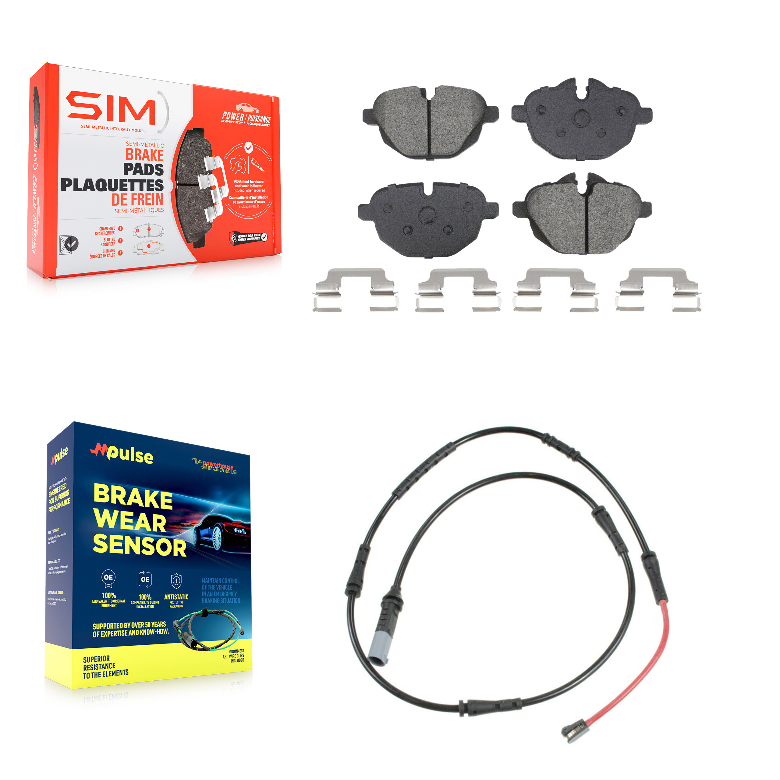SIM - KSW-100921 - Rear Disc Brake Pad Kits