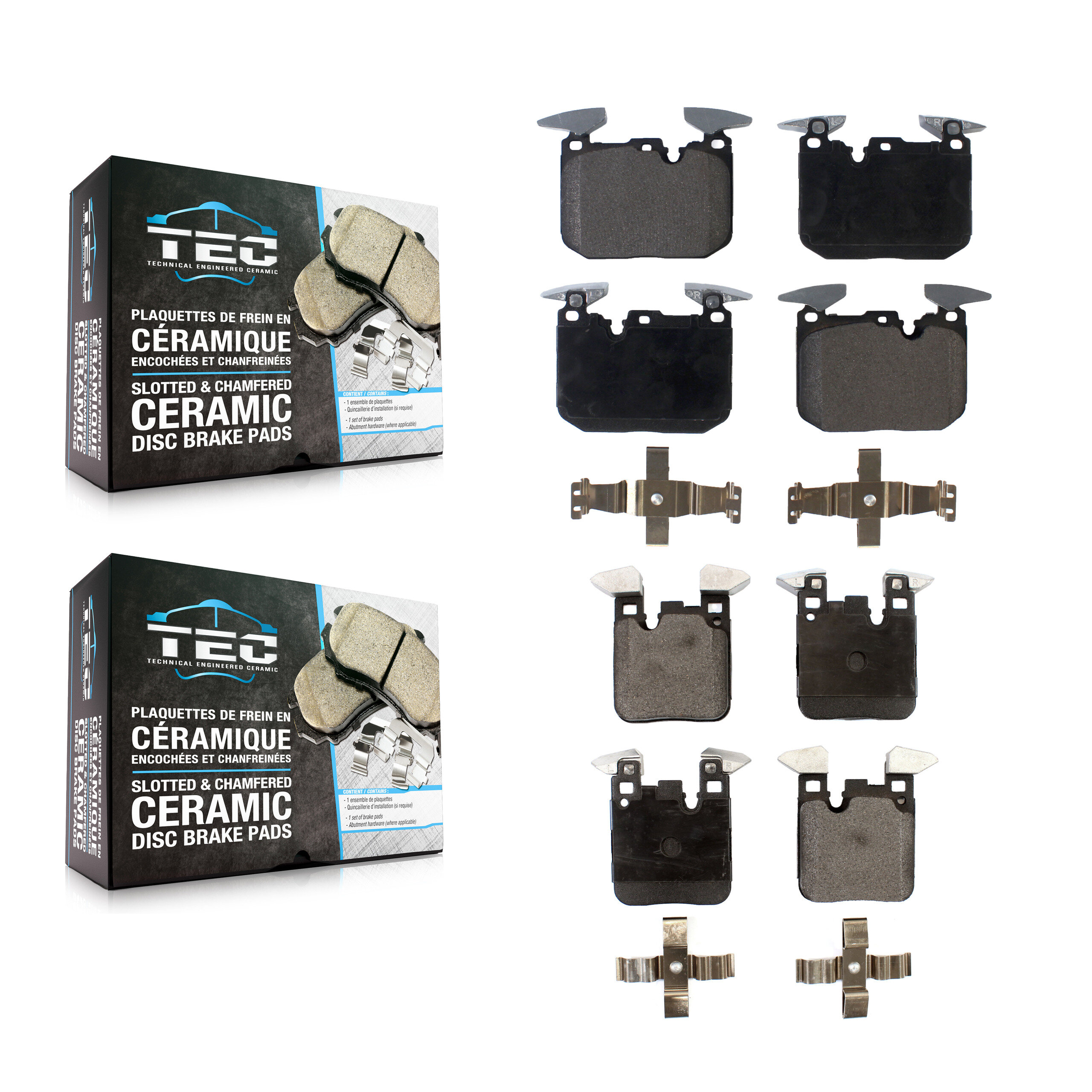 TEC - KTC-100260 - Front and Rear Disc Brake Pad Kits