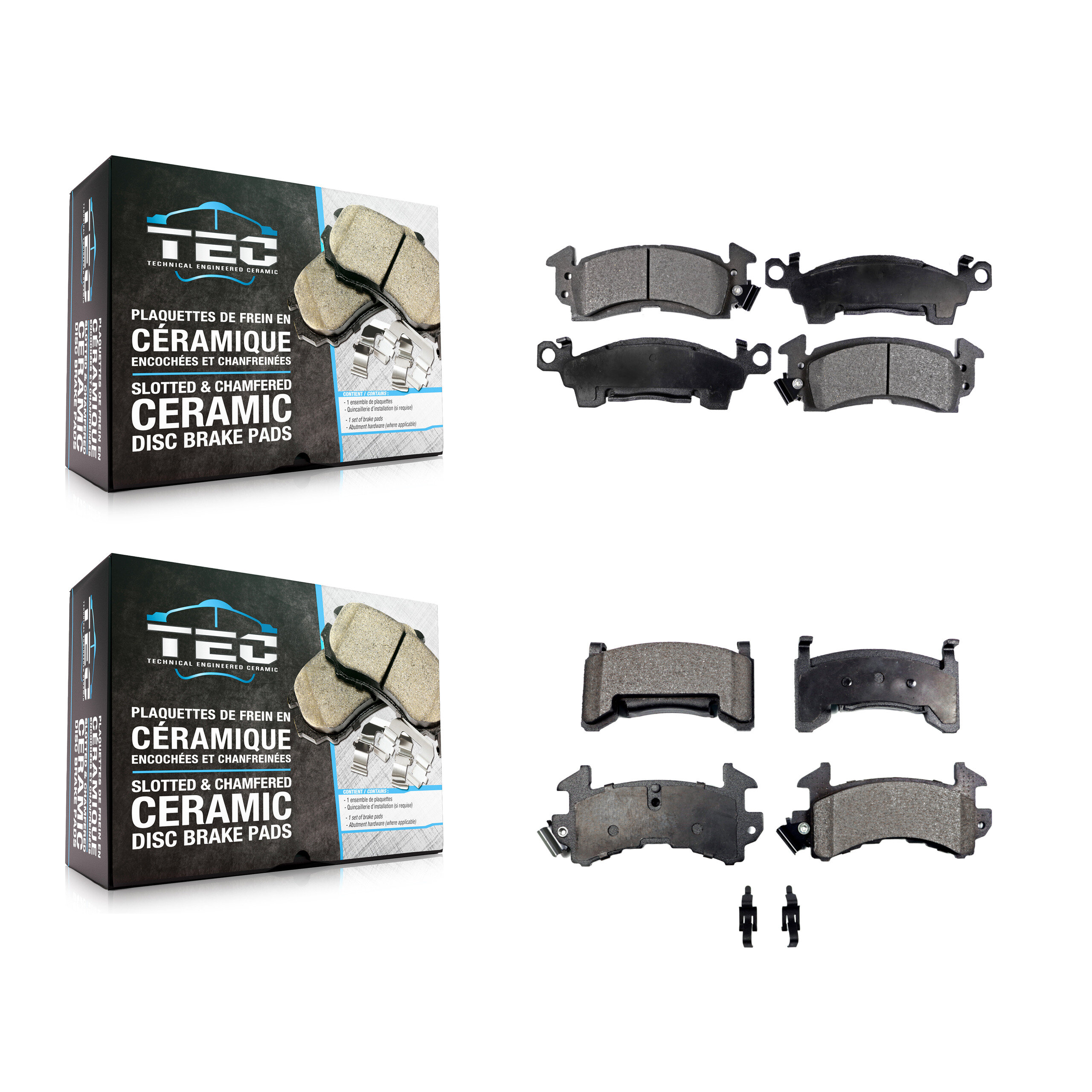 TEC - KTC-100337 - Front and Rear Disc Brake Pad Kits