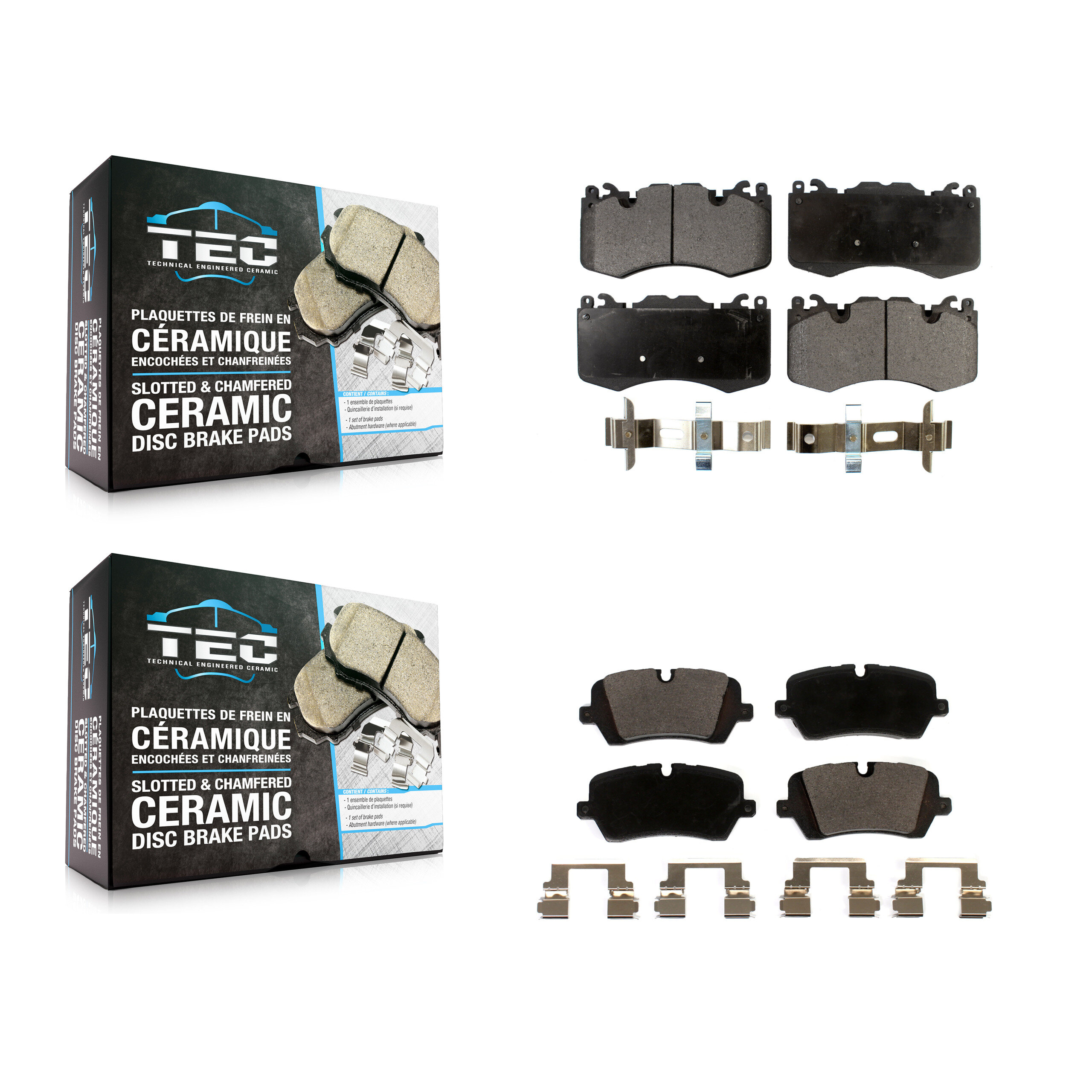 TEC - KTC-100579 - Front and Rear Disc Brake Pad Kits