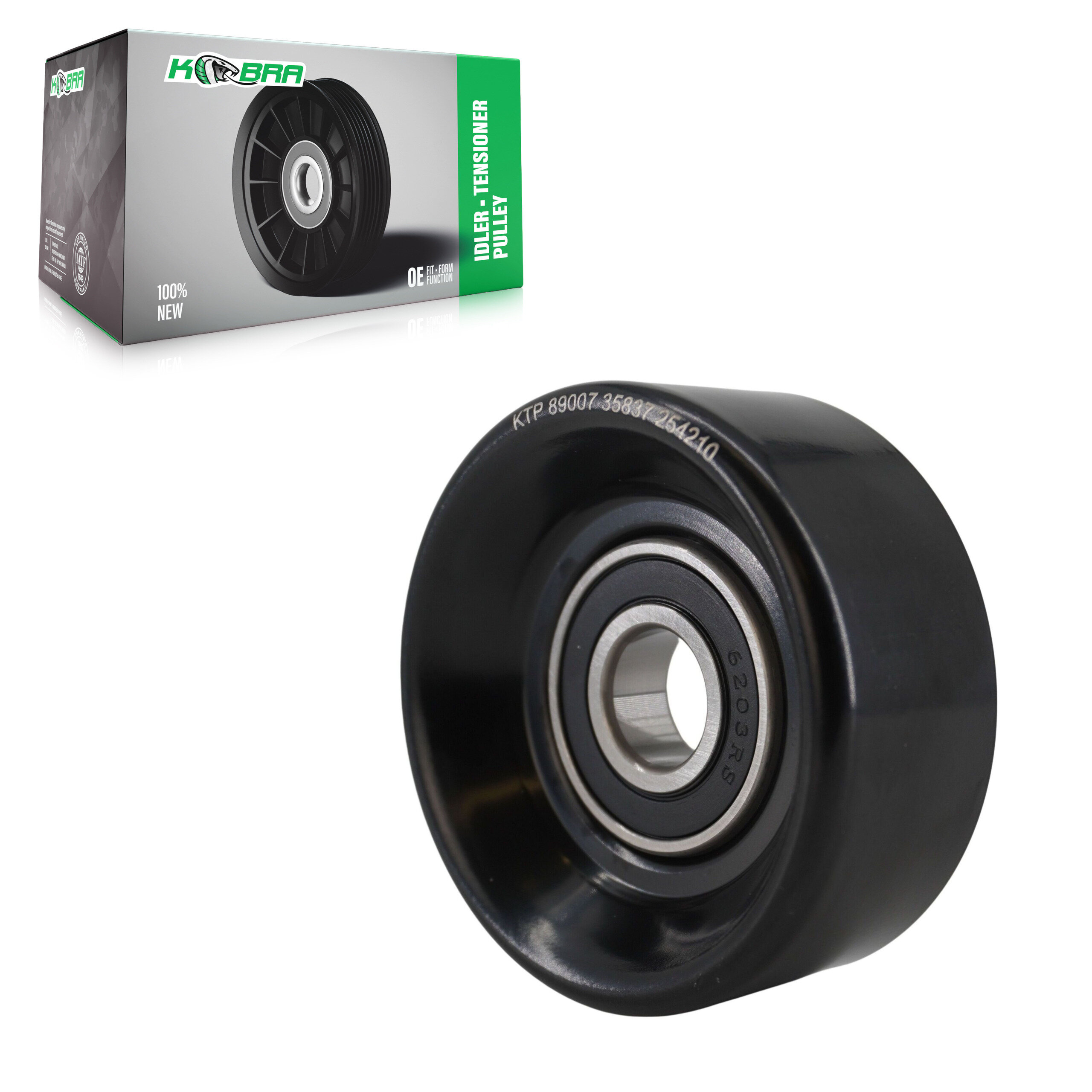 Kobra - KTP-89007 - Smooth Pulley Accessory Drive Belt Tensioner Pulley