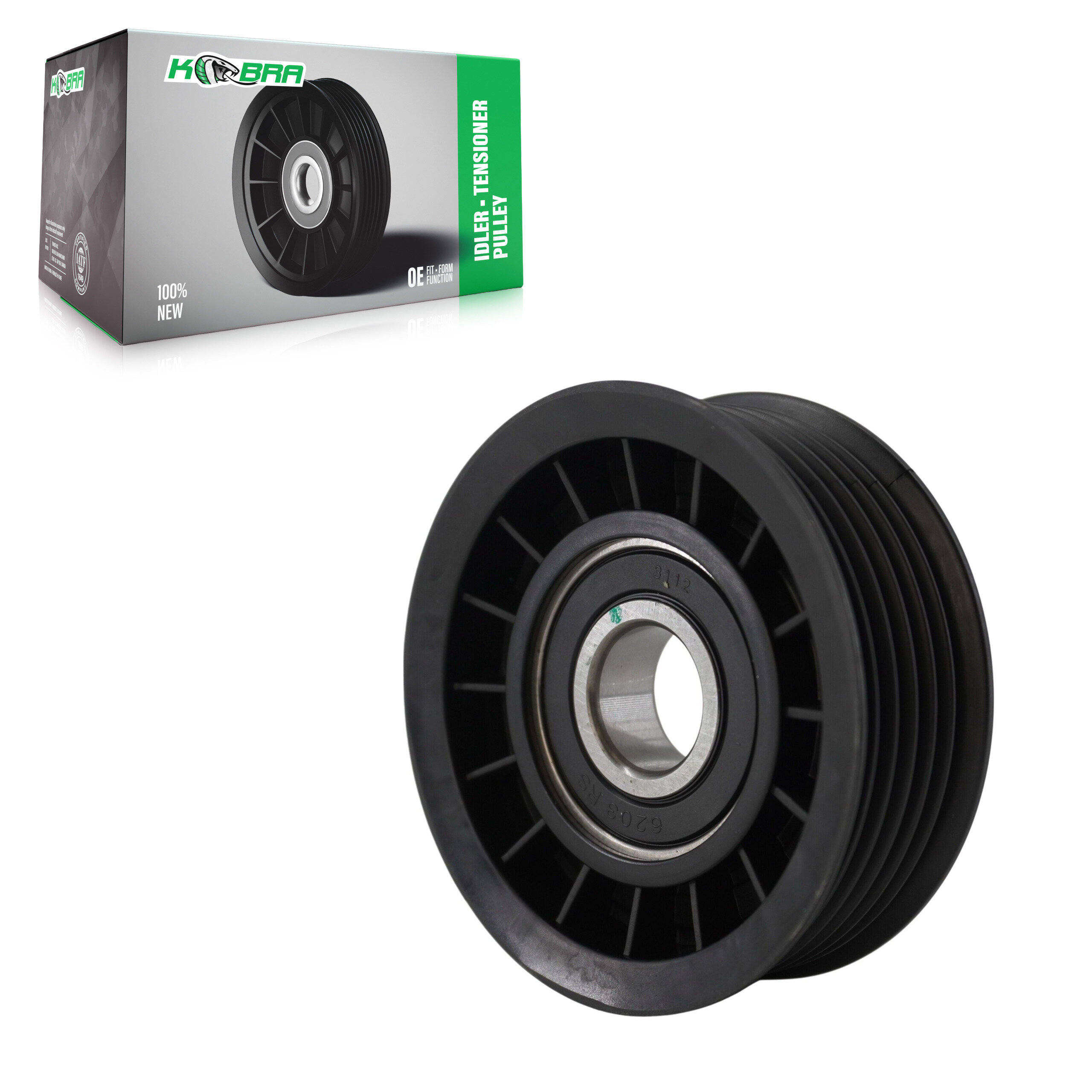 Kobra - KTP-89015 - Grooved Pulley Accessory Drive Belt Idler Pulley
