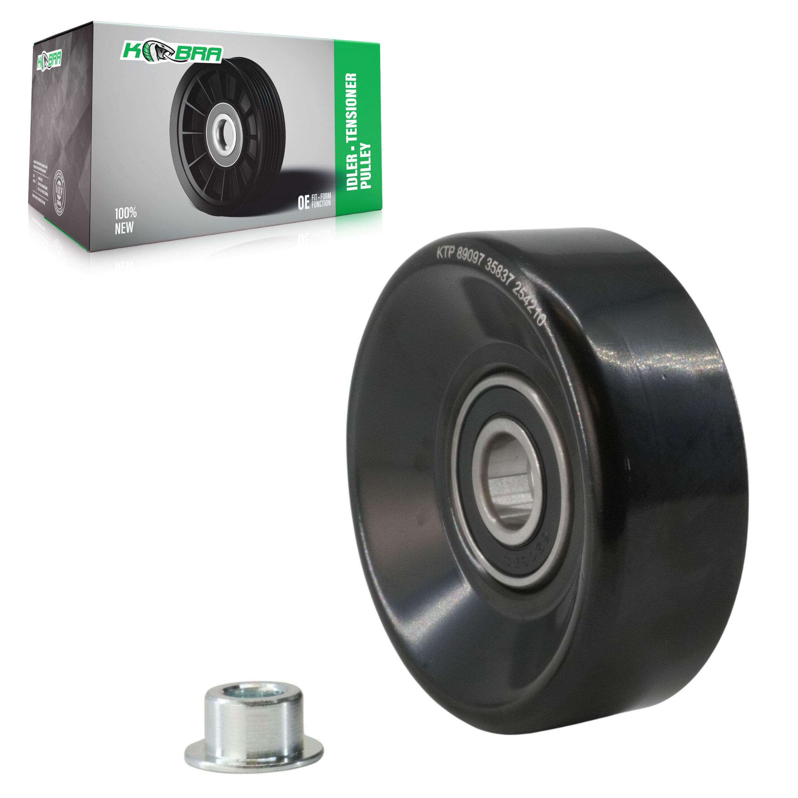 Kobra - KTP-89097 - Smooth Pulley Accessory Drive Belt Idler Pulley