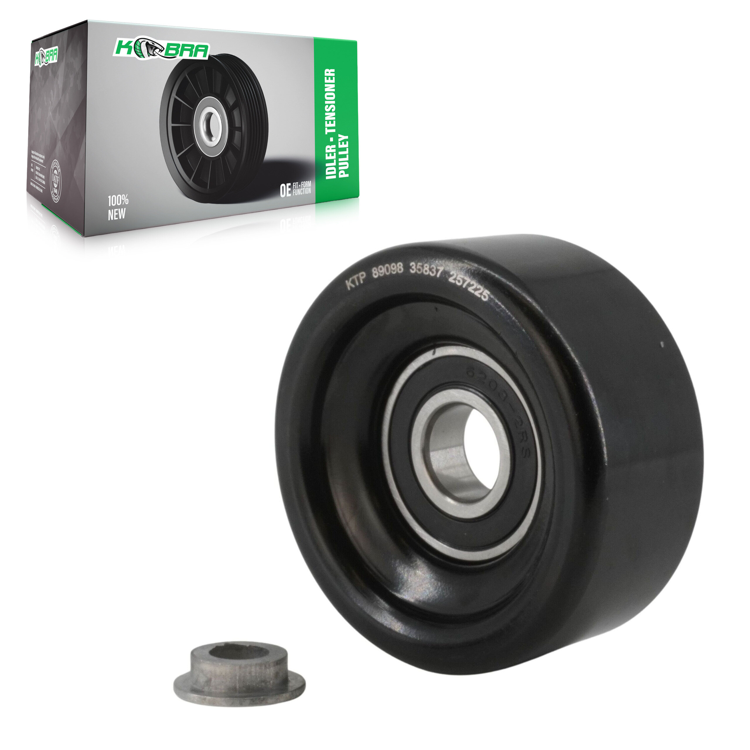 Kobra - KTP-89098 - Smooth Pulley Accessory Drive Belt Idler Pulley