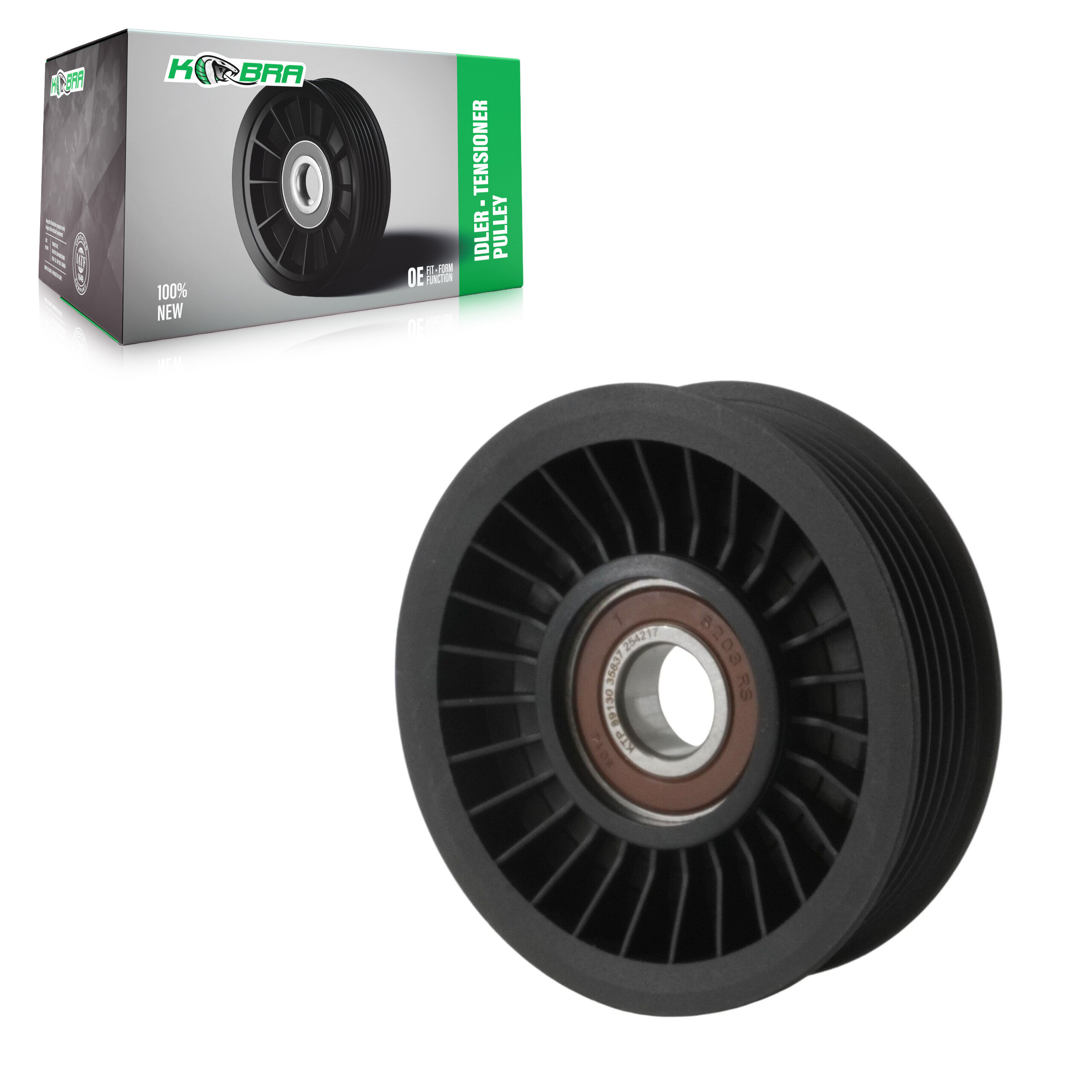 Kobra - KTP-89130 - Grooved Pulley Accessory Drive Belt Idler Pulley