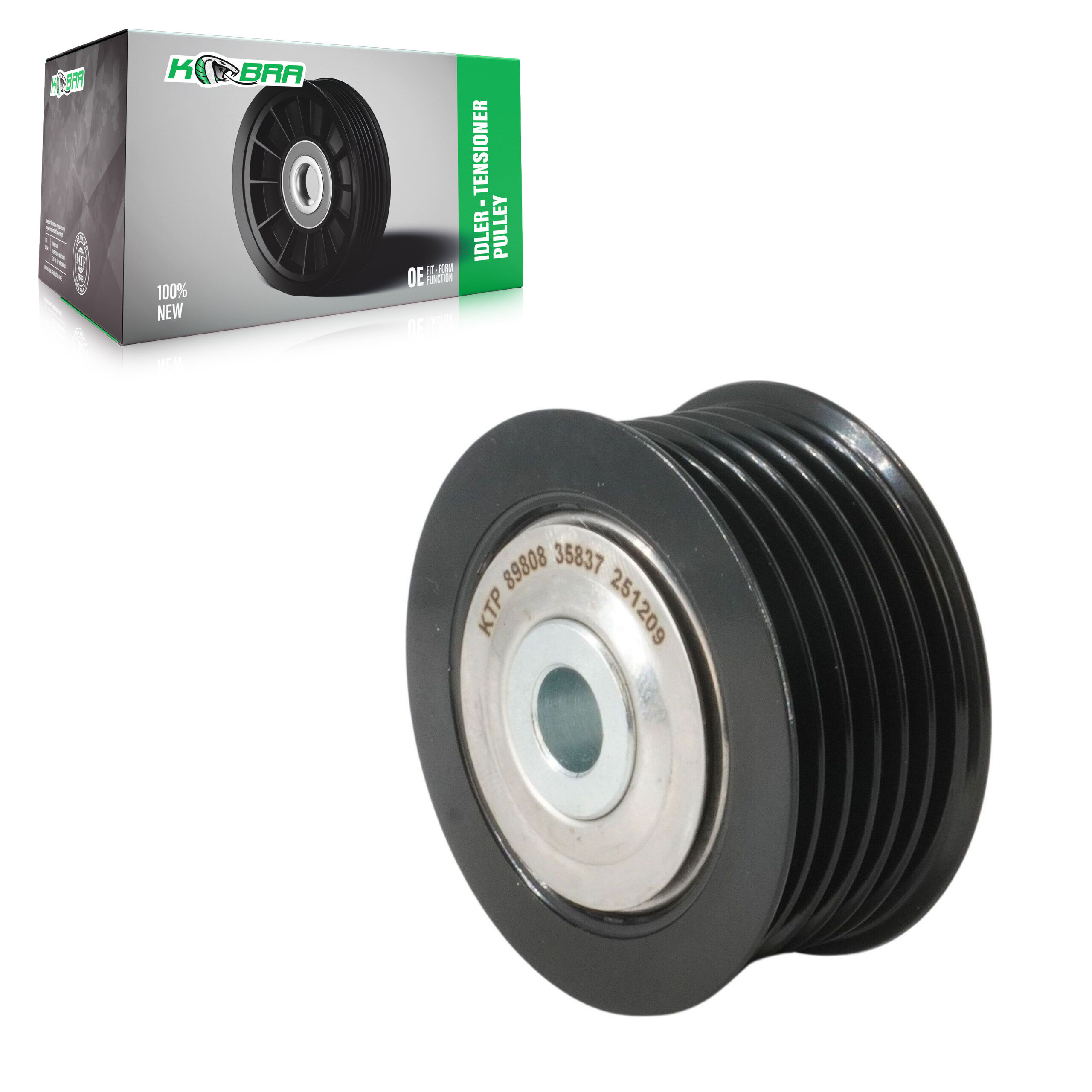 Kobra - KTP-89808 - Grooved Pulley Accessory Drive Belt Idler Pulley