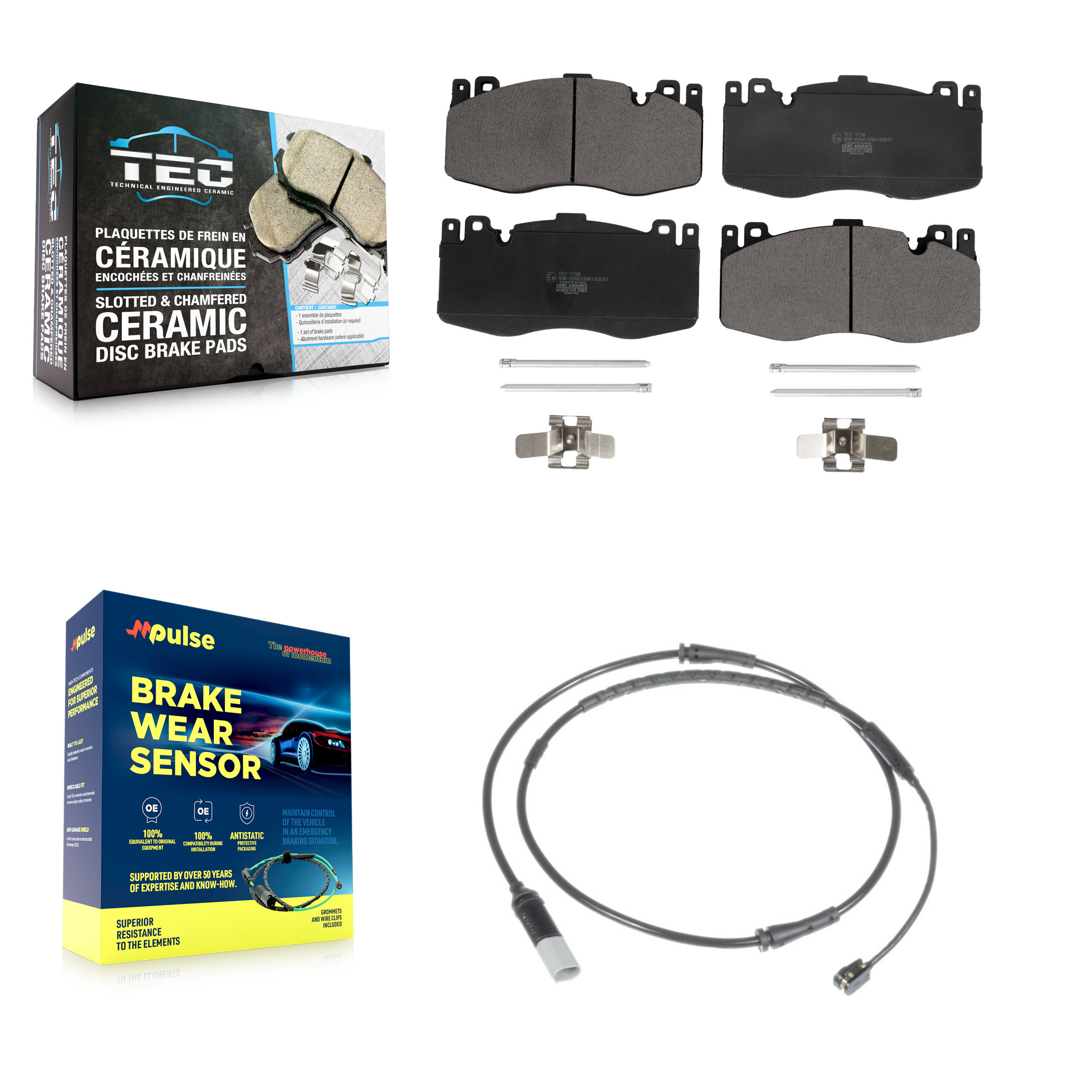 TEC - KTW-100005 - Front Disc Brake Pad Kits