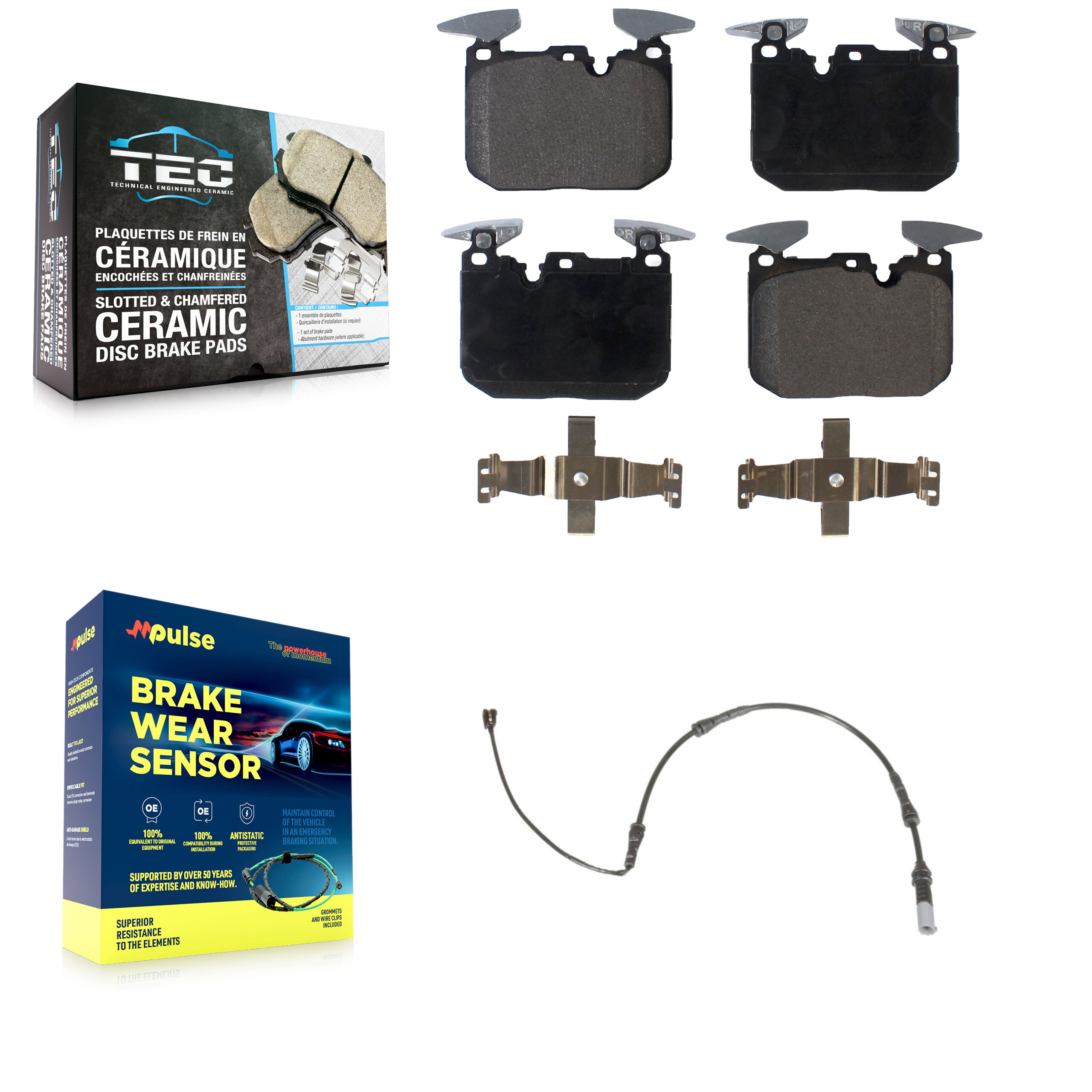 TEC - KTW-100007 - Front Disc Brake Pad Kits