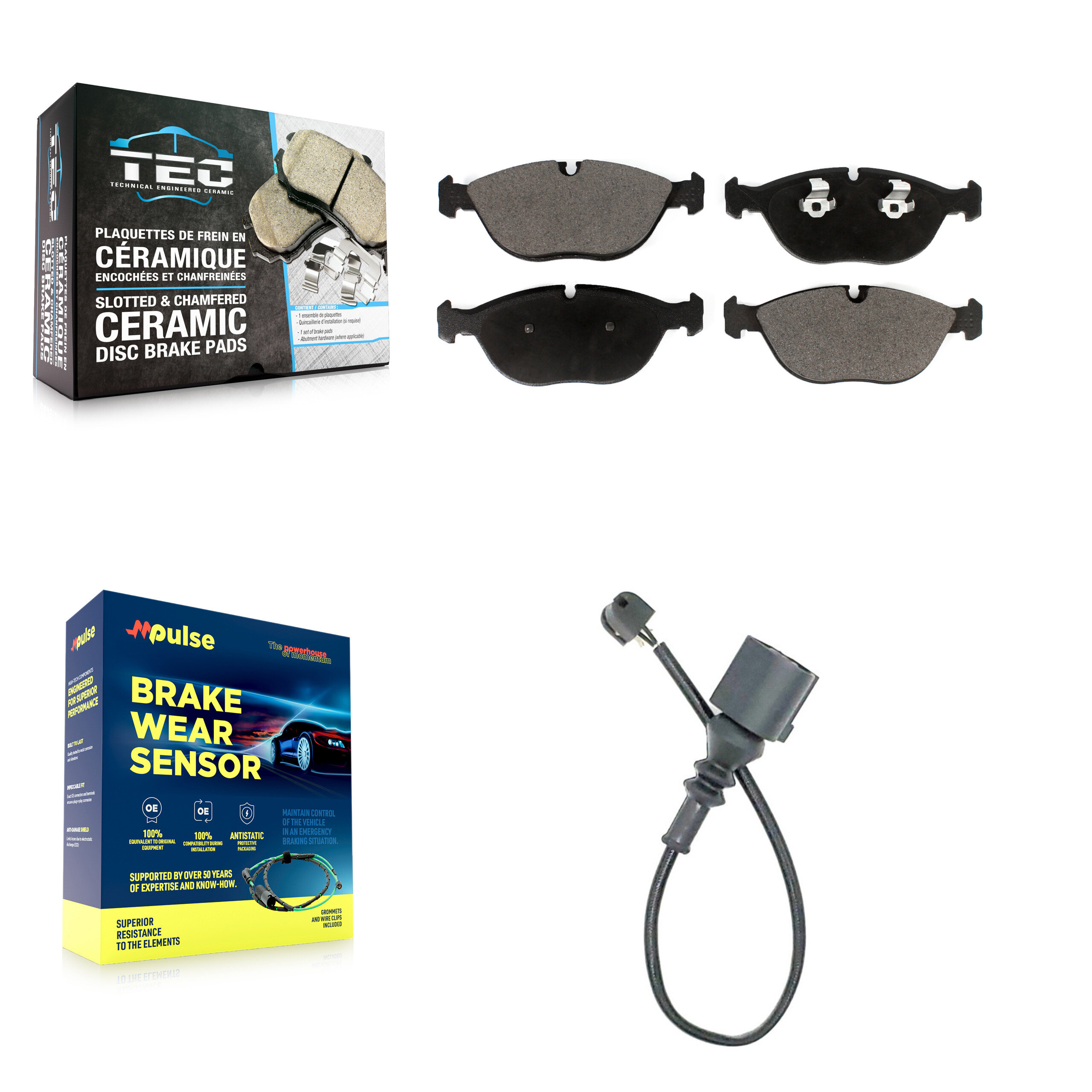 TEC - KTW-100008 - Front Disc Brake Pad Kits