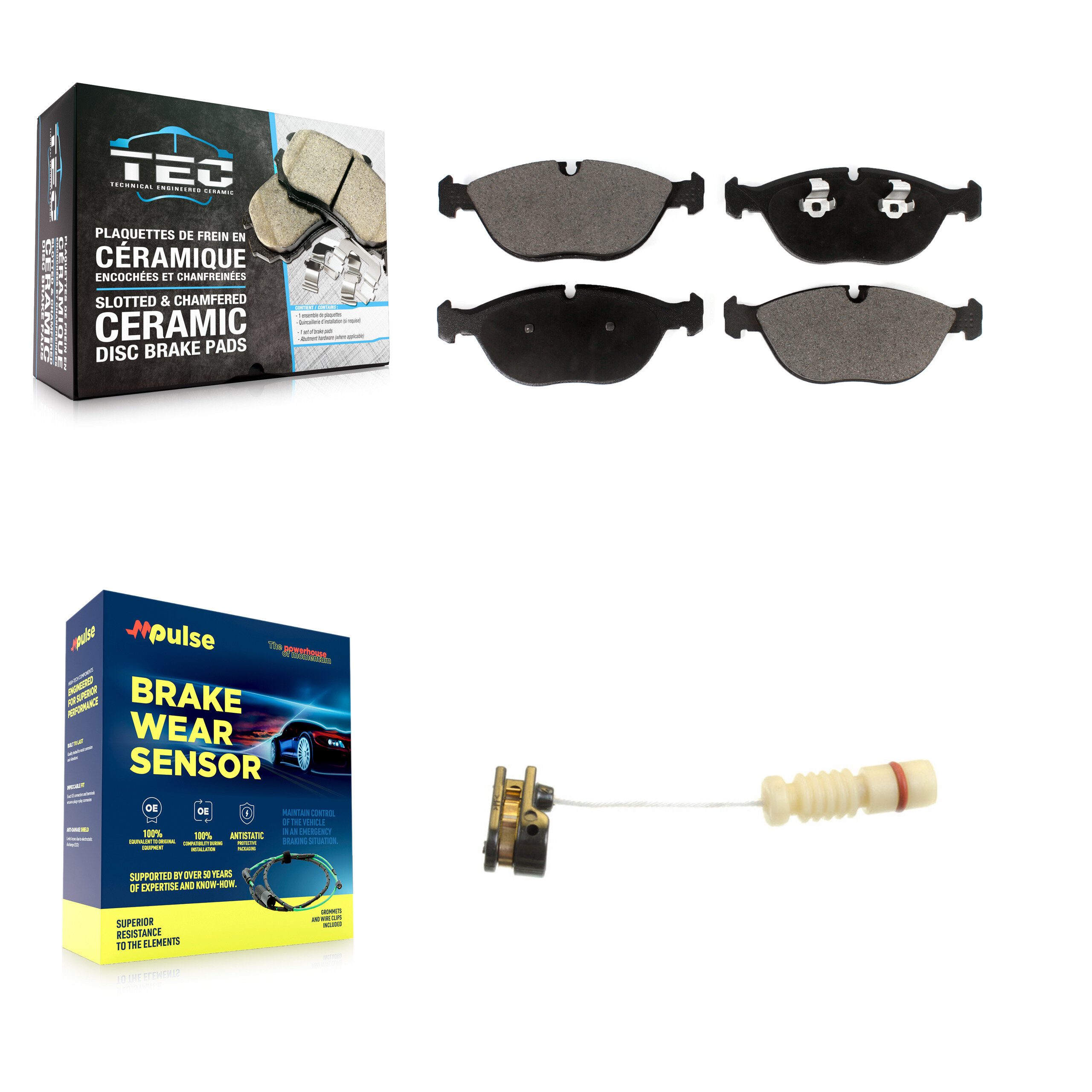 TEC - KTW-100012 - Front Disc Brake Pad Kits