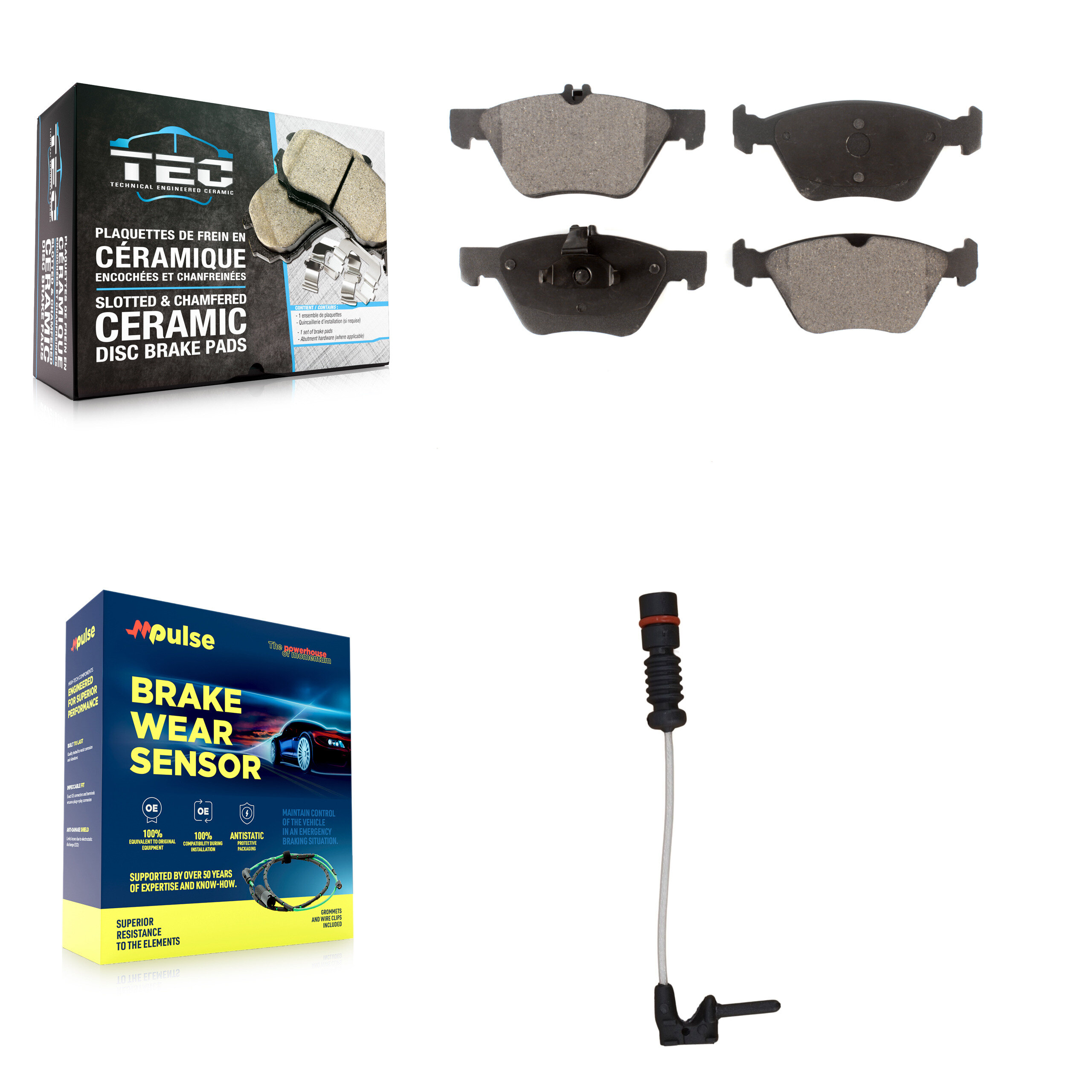 TEC - KTW-100019 - Front Disc Brake Pad Kits