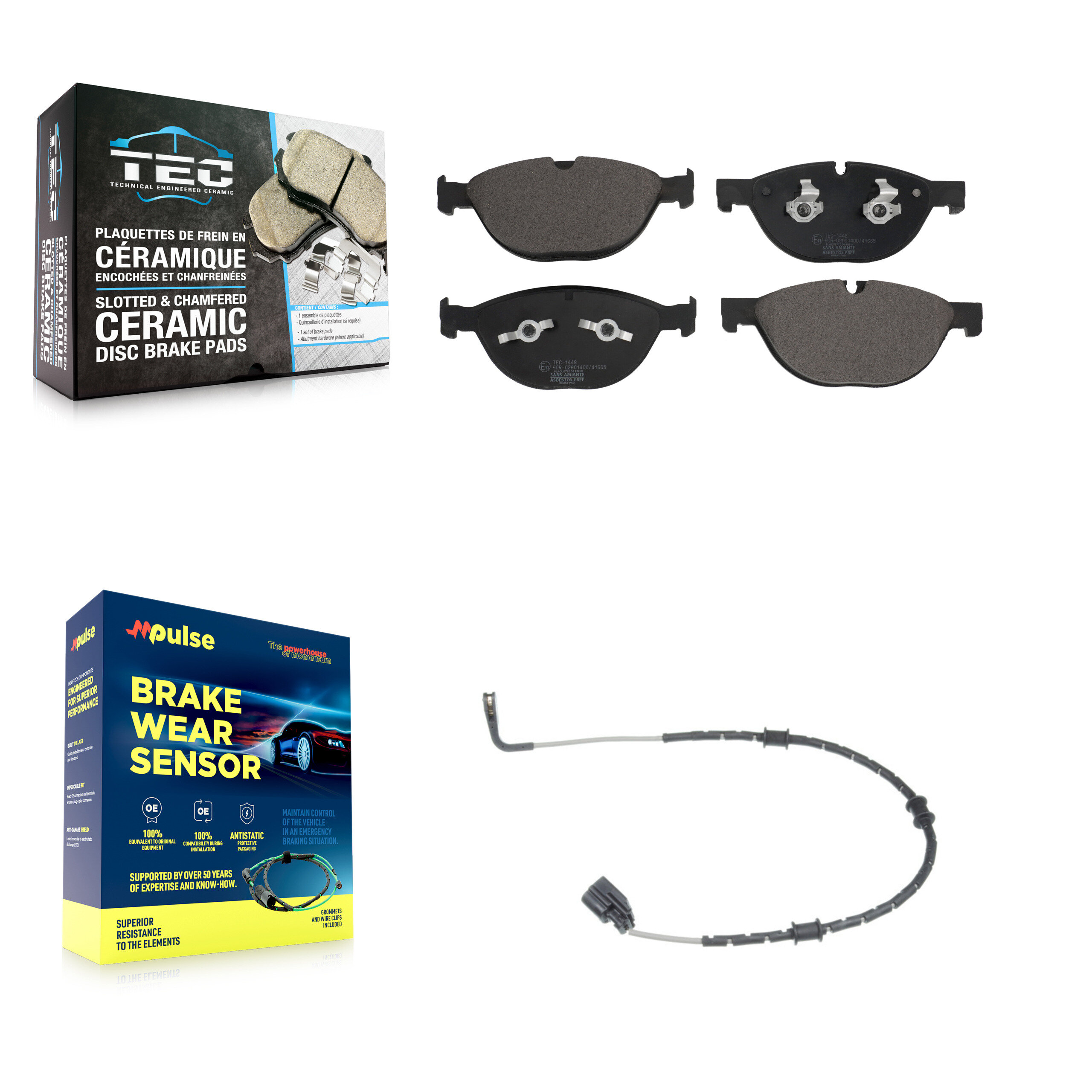 TEC - KTW-100030 - Front Disc Brake Pad Kits