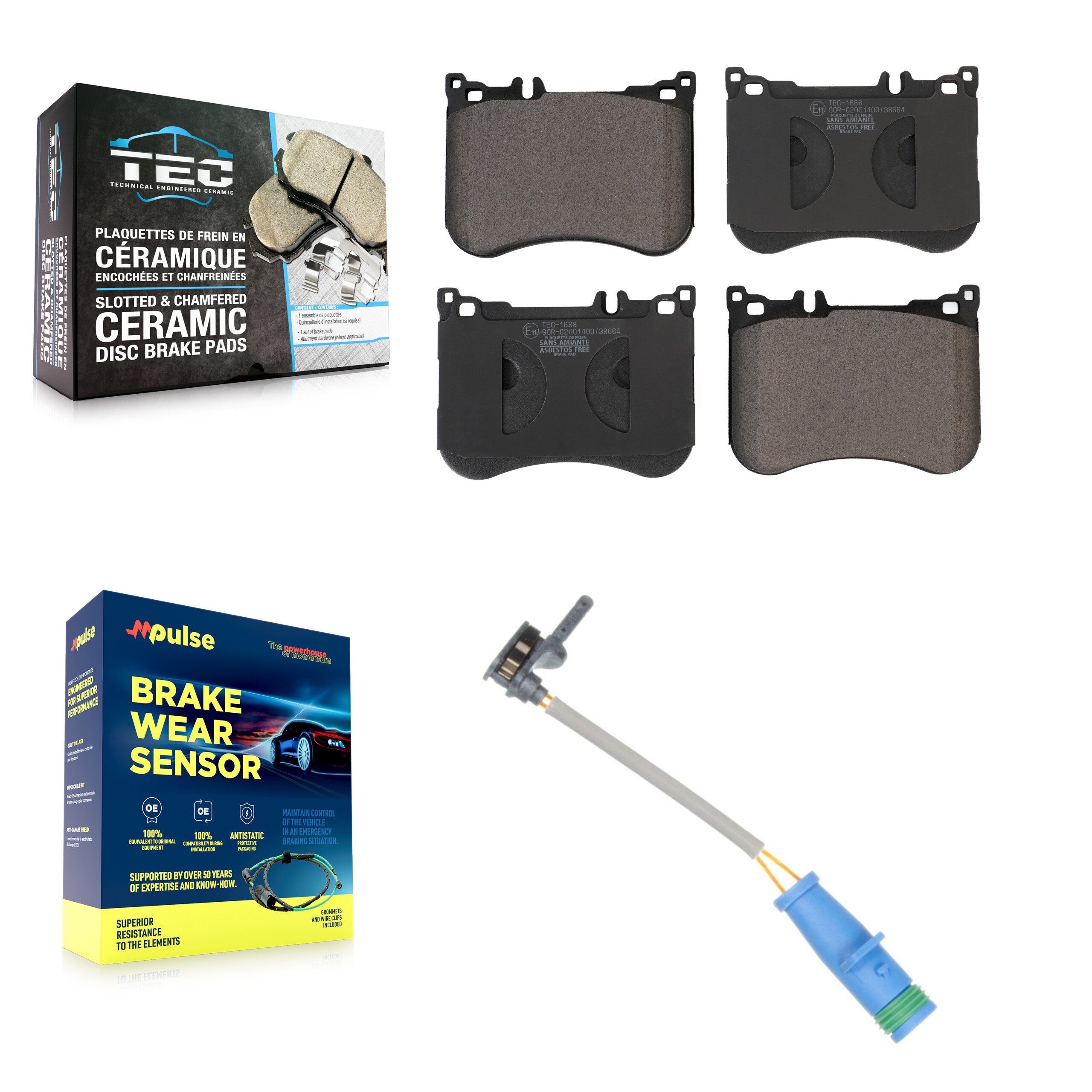 TEC - KTW-100034 - Front Disc Brake Pad Kits