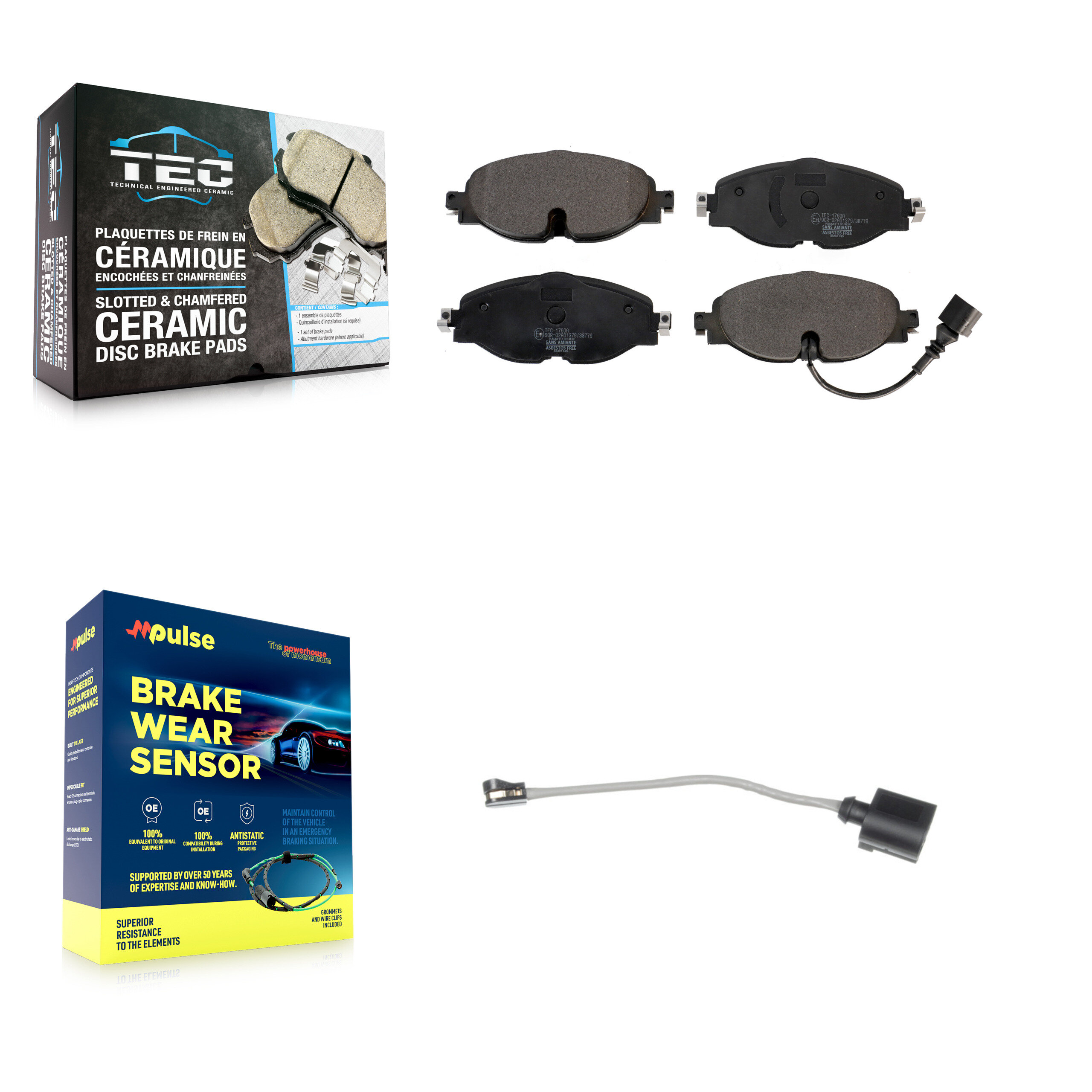 TEC - KTW-100056 - Front Disc Brake Pad Kits