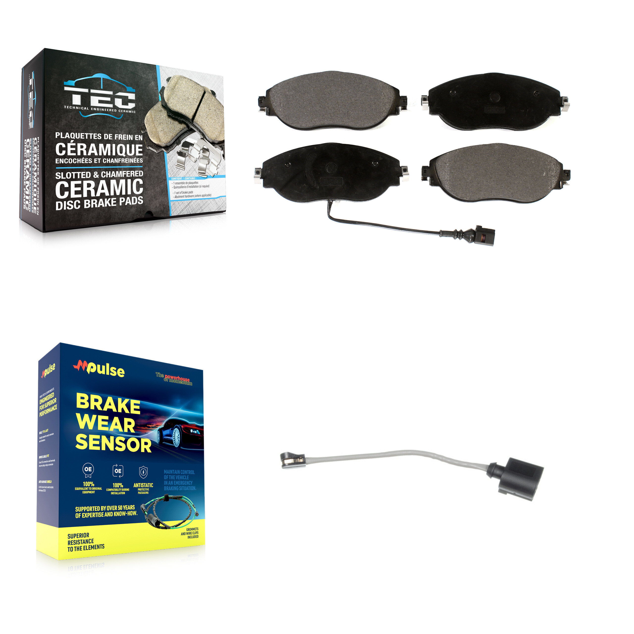 TEC - KTW-100057 - Front Disc Brake Pad Kits