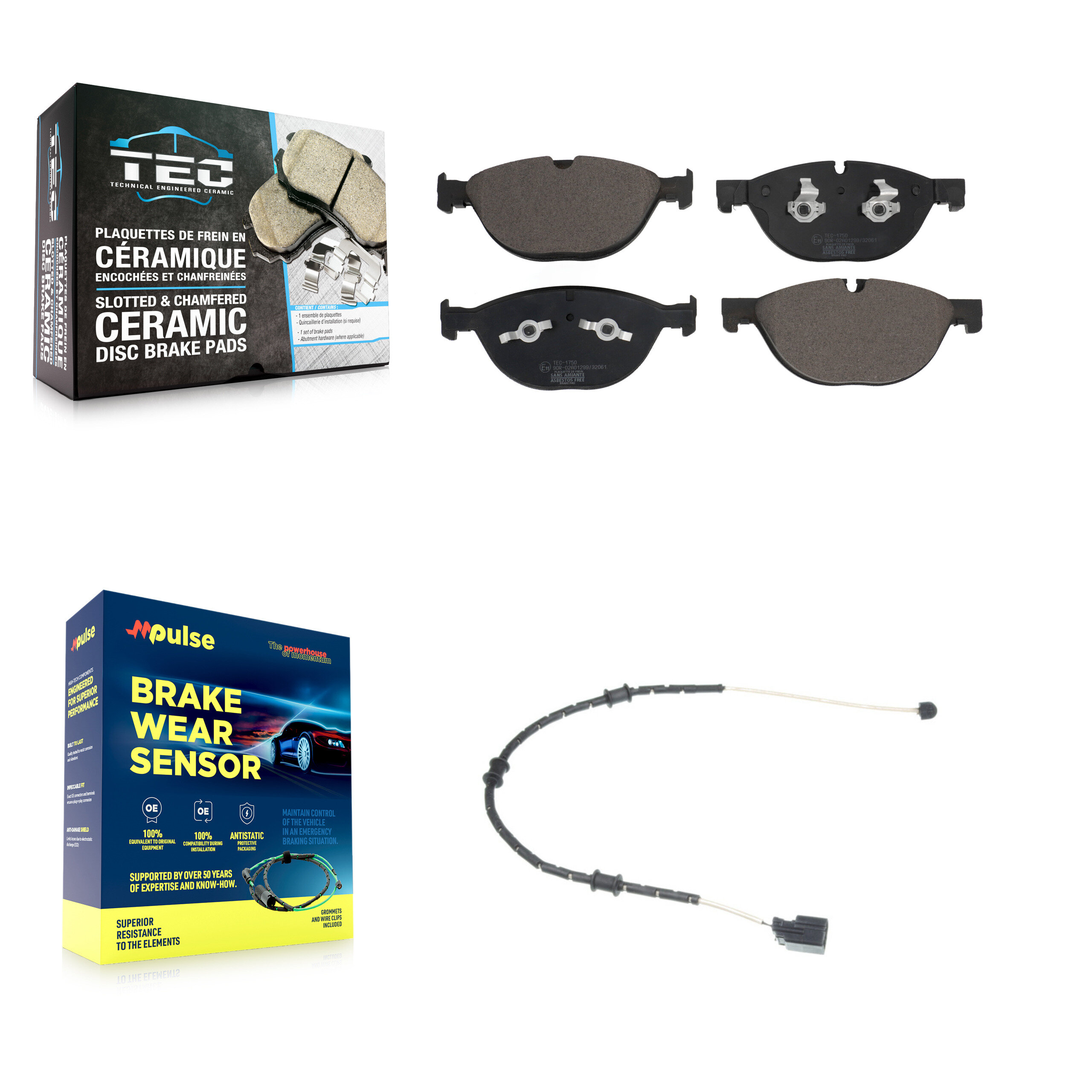 TEC - KTW-100062 - Front Disc Brake Pad Kits
