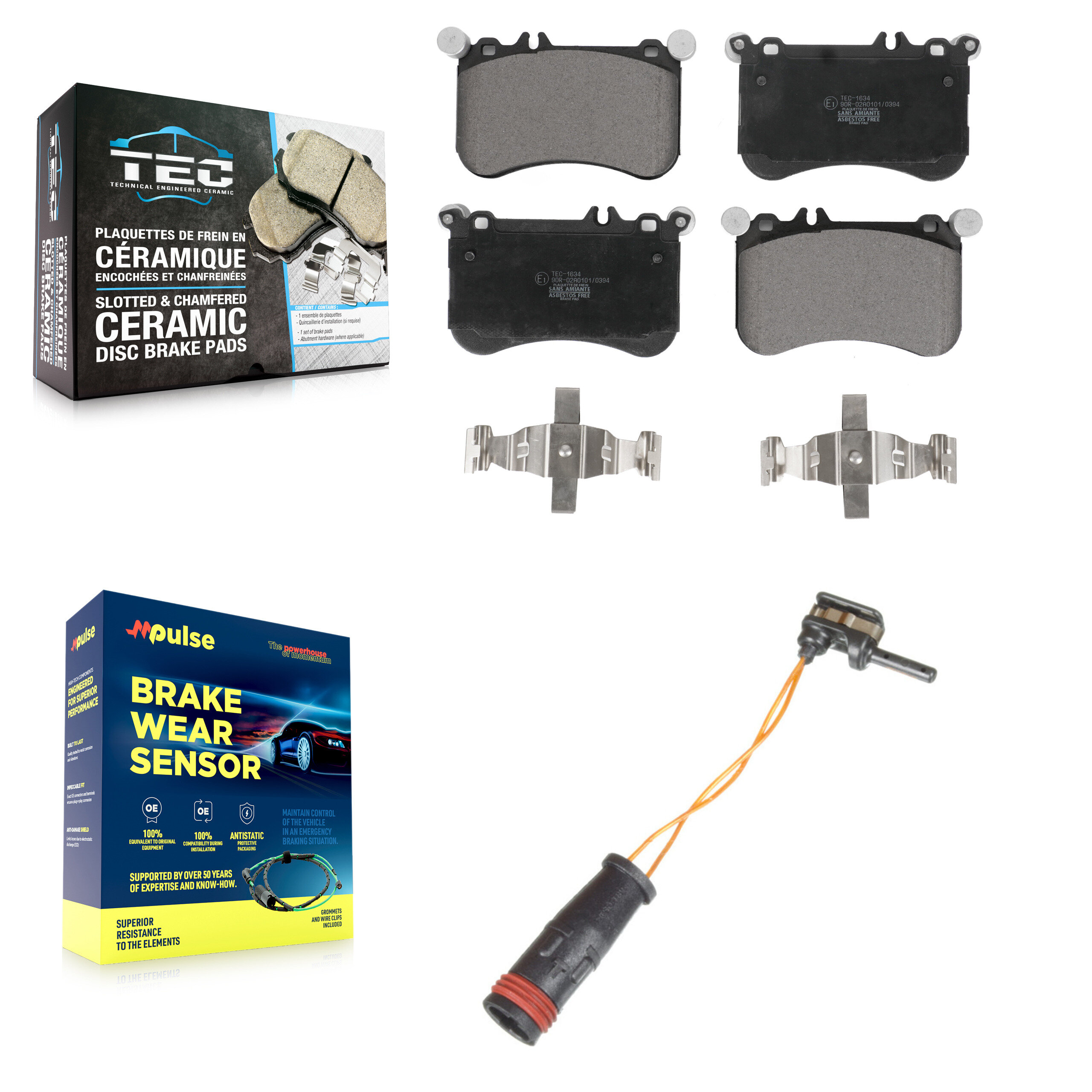 TEC - KTW-100063 - Front Disc Brake Pad Kits