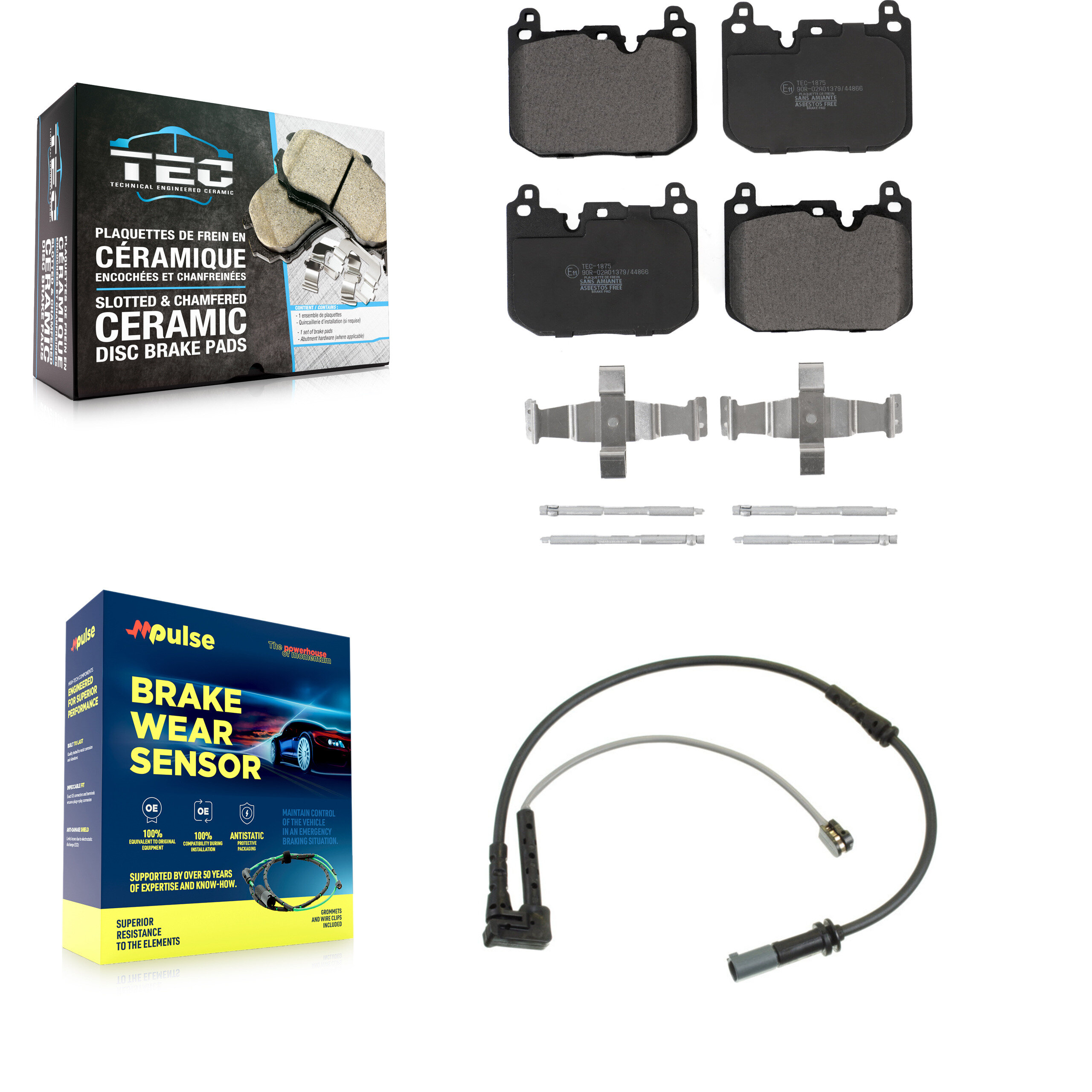 TEC - KTW-100073 - Front Disc Brake Pad Kits