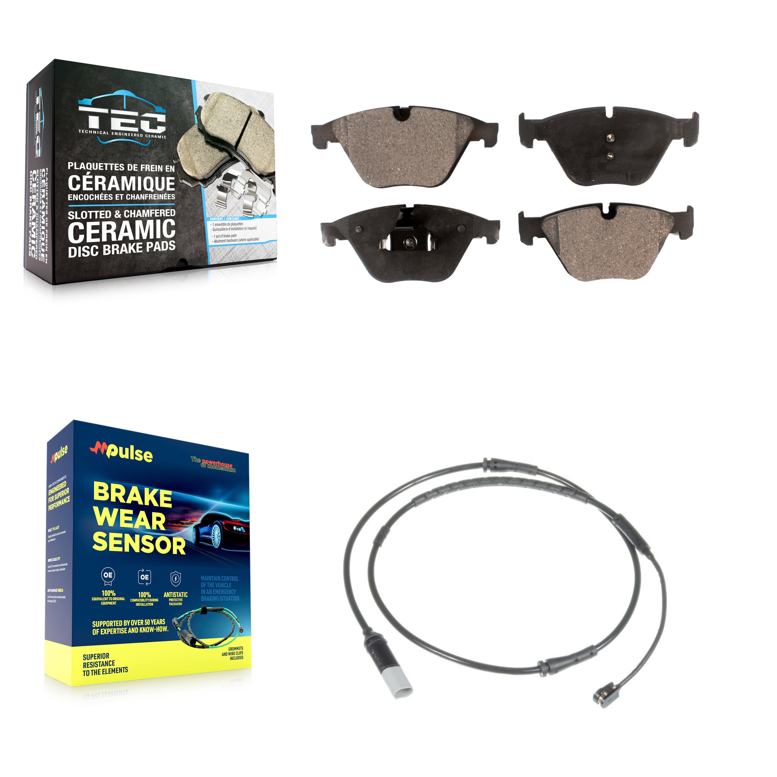 TEC - KTW-100080 - Front Disc Brake Pad Kits