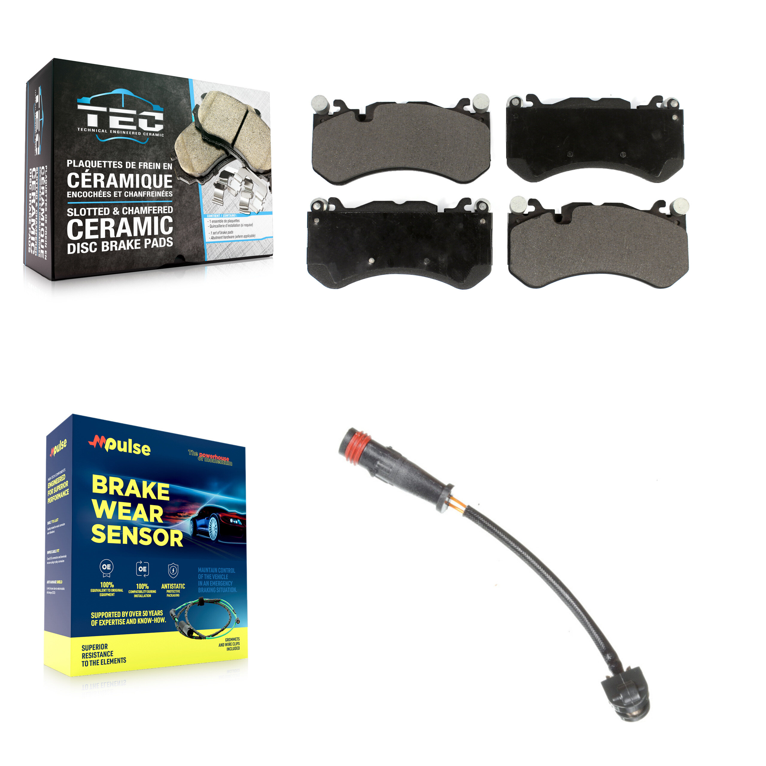 TEC - KTW-100083 - Front Disc Brake Pad Kits