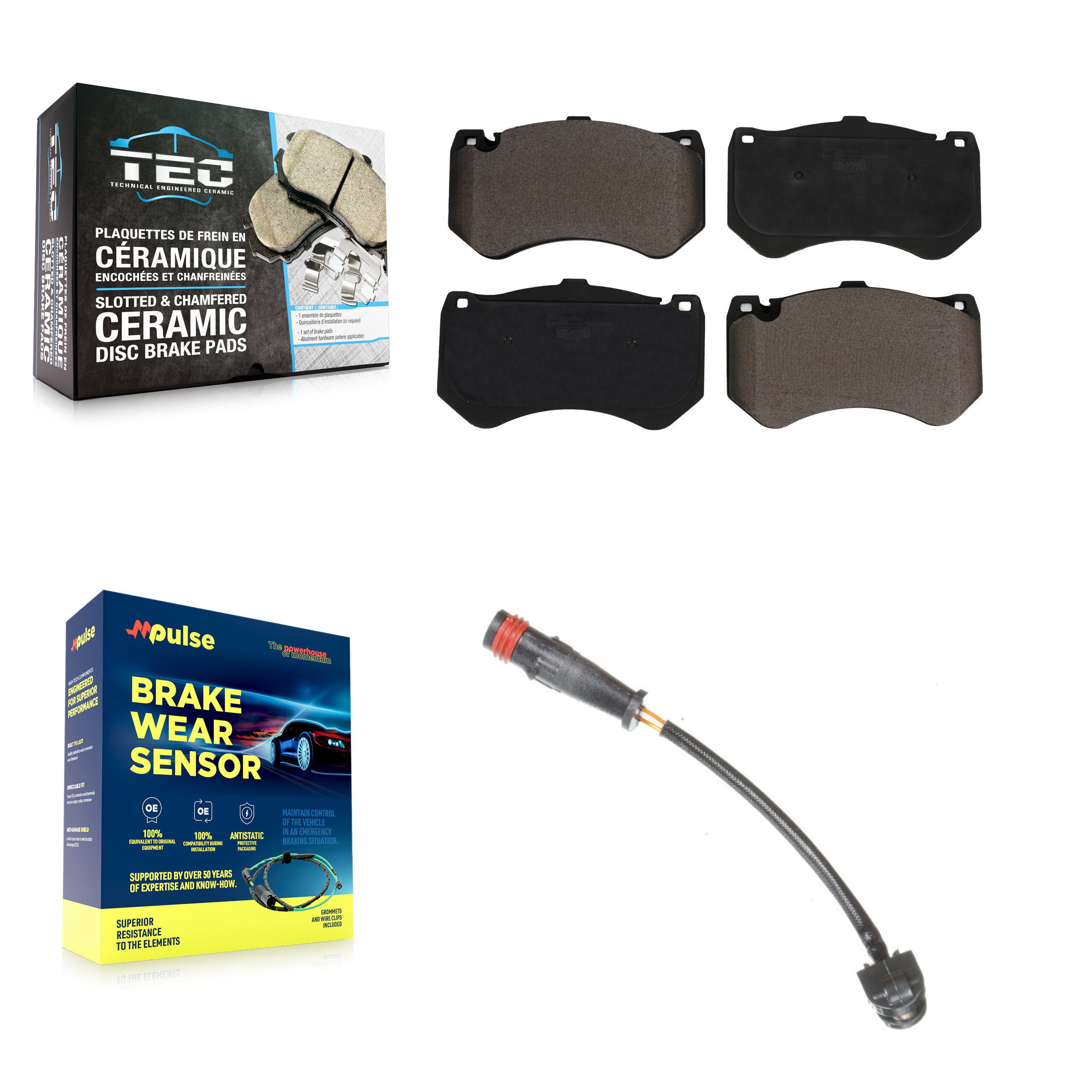 TEC - KTW-100084 - Front Disc Brake Pad Kits
