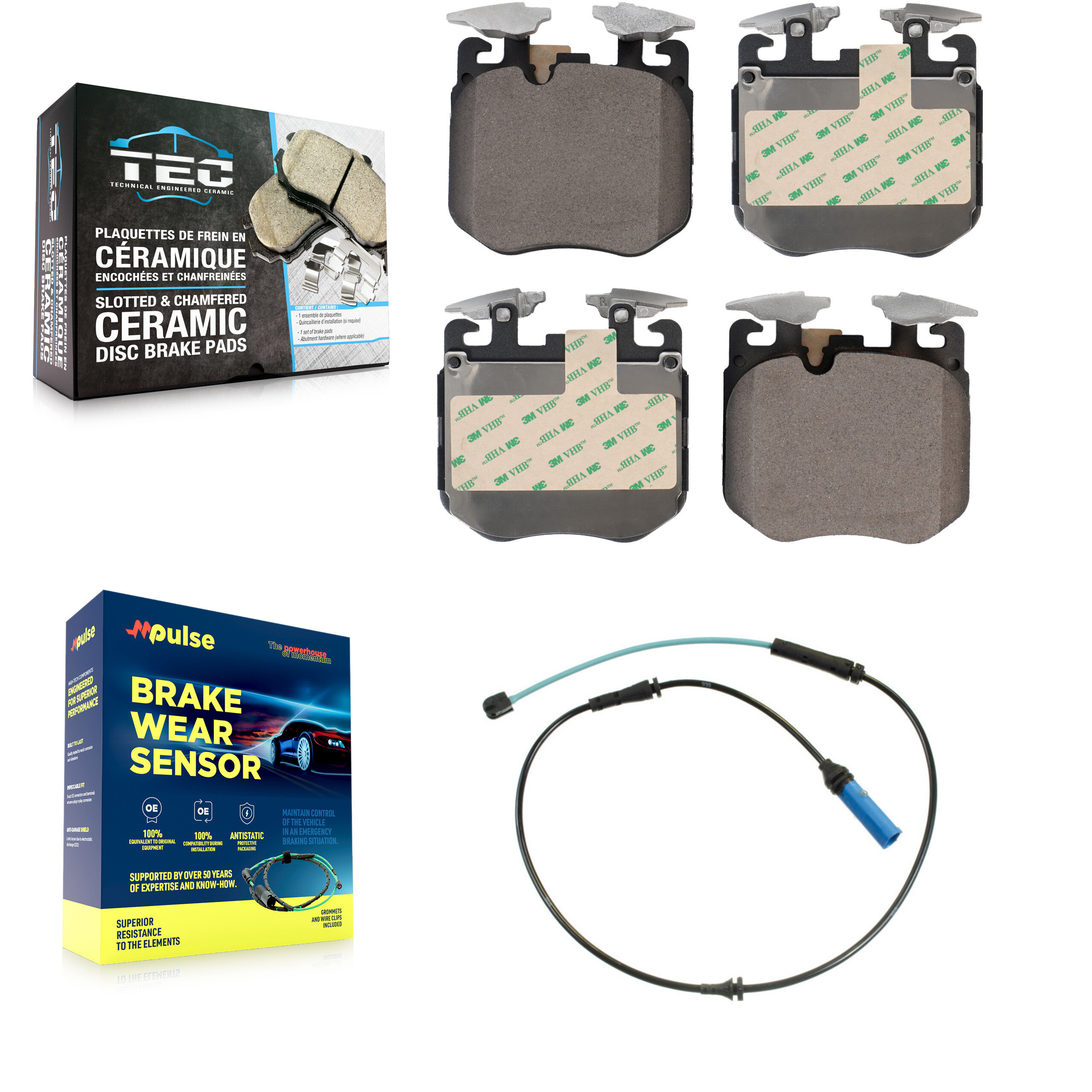 TEC - KTW-100094 - Front Disc Brake Pad Kits