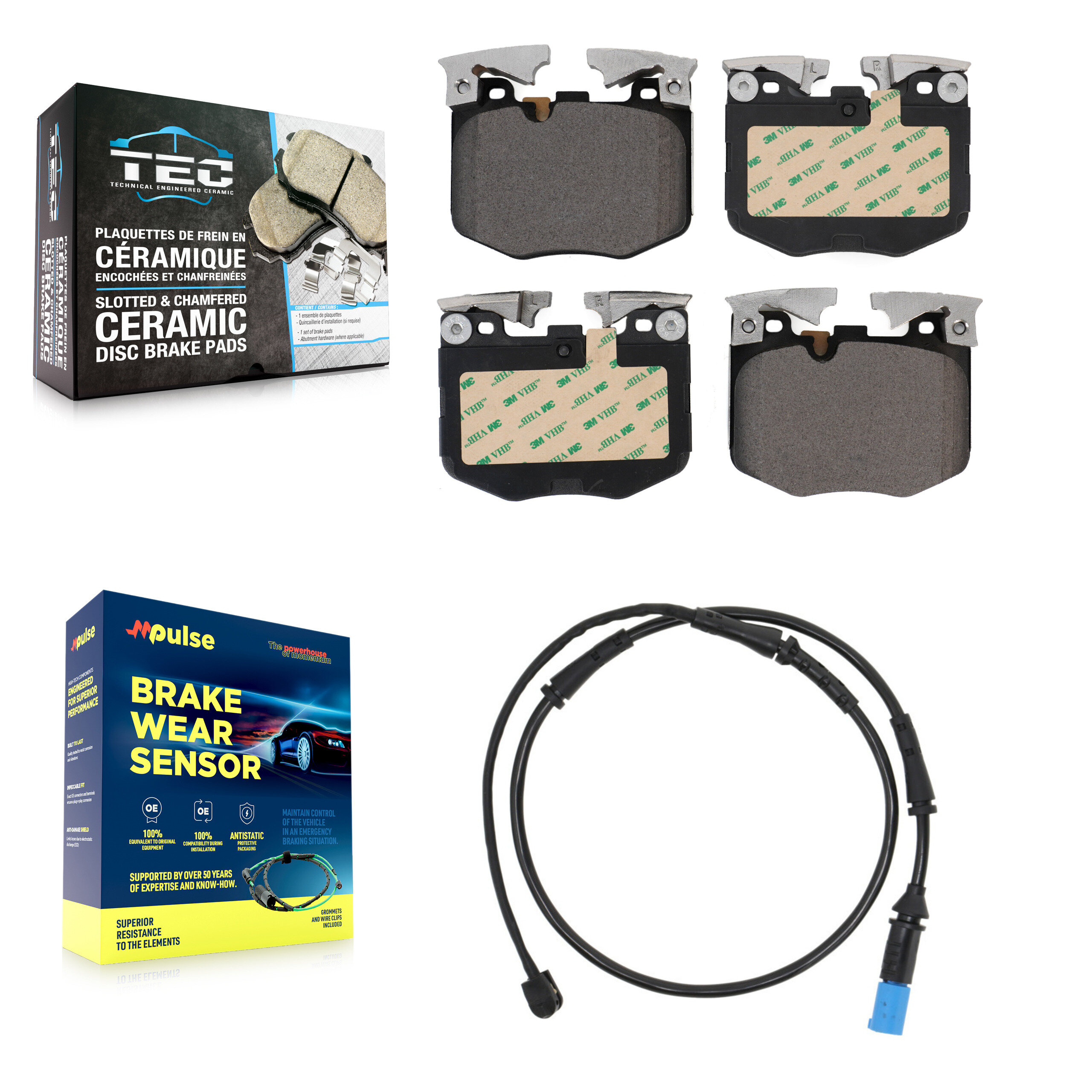 TEC - KTW-100097 - Front Disc Brake Pad Kits