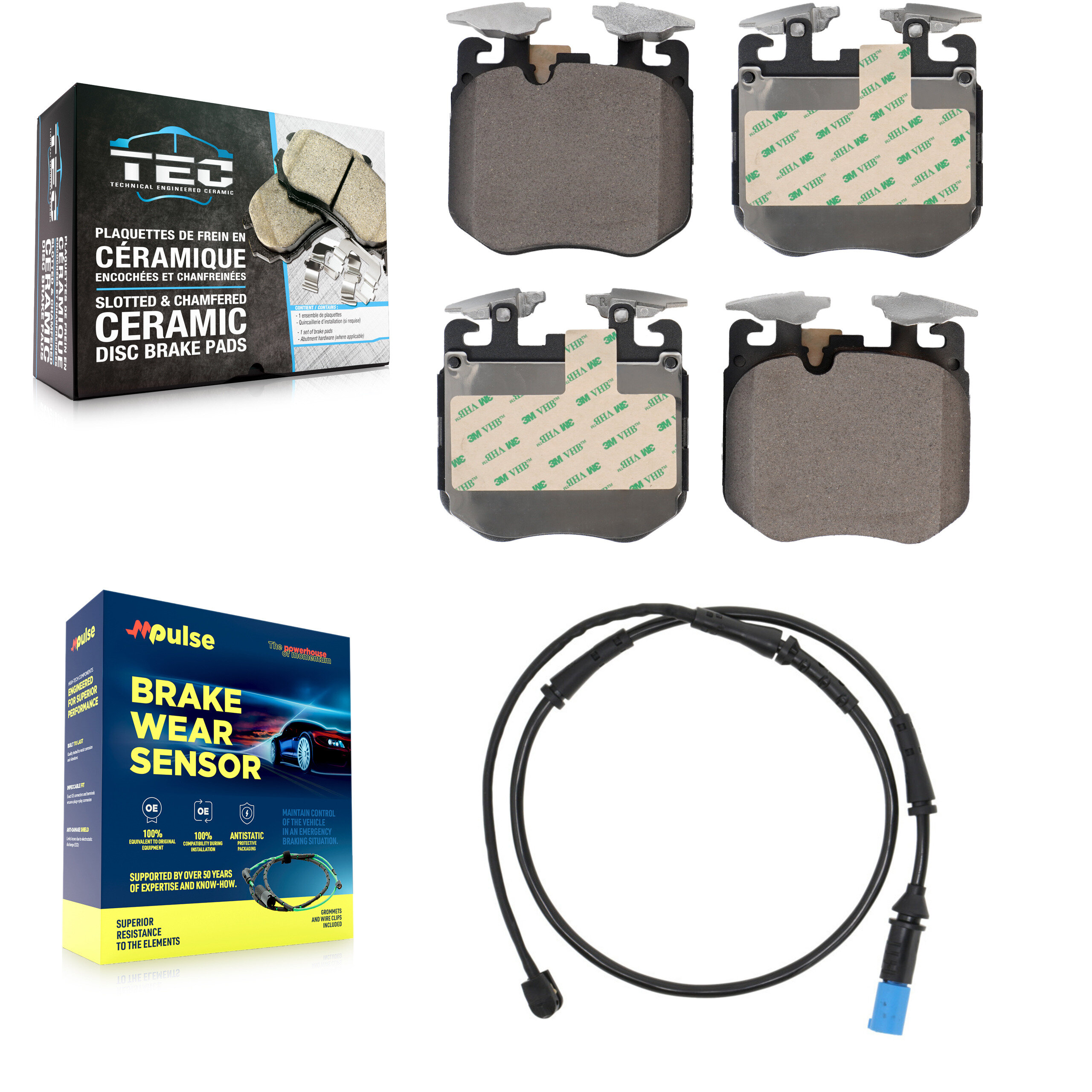 TEC - KTW-100098 - Front Disc Brake Pad Kits