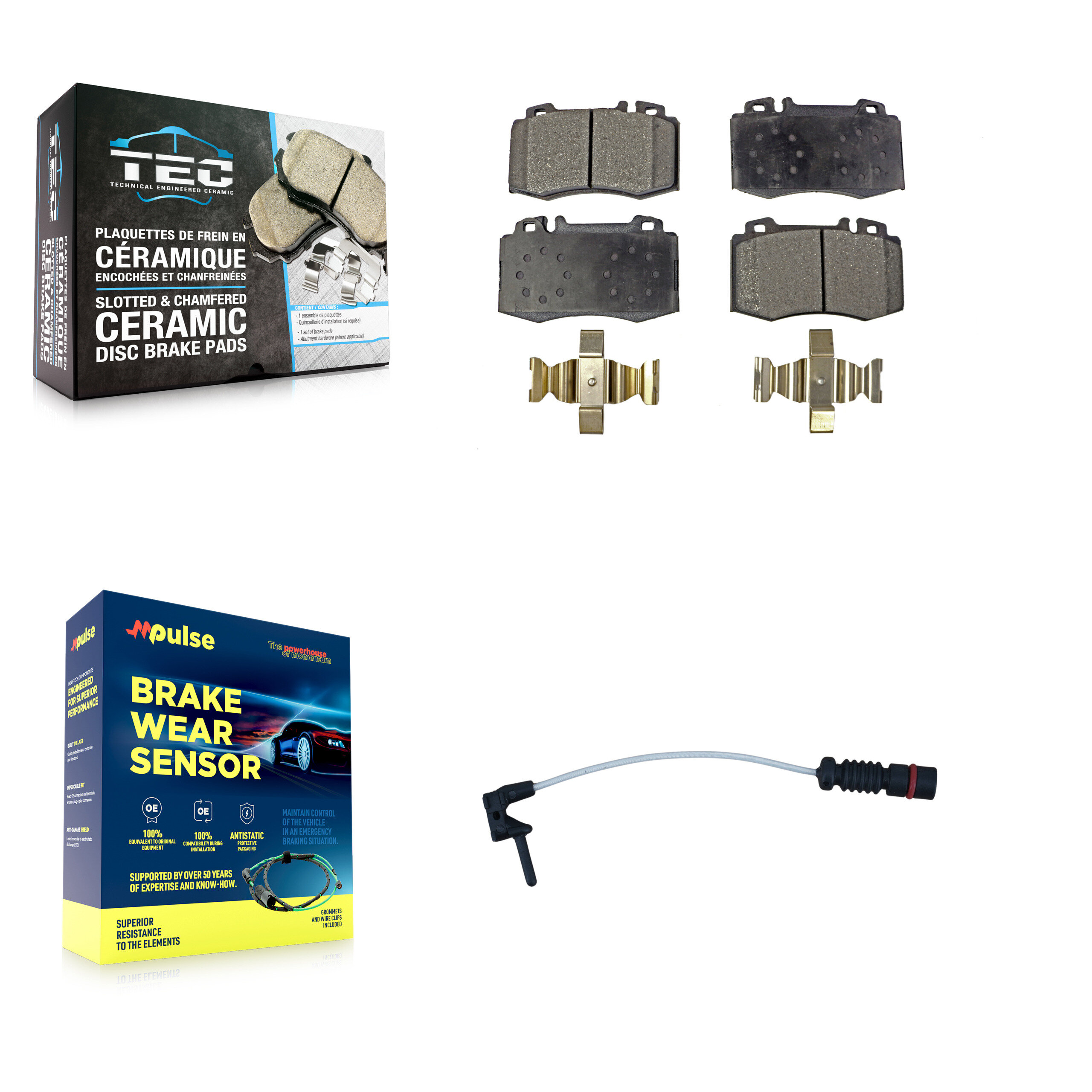 TEC - KTW-100115 - Front Disc Brake Pad Kits