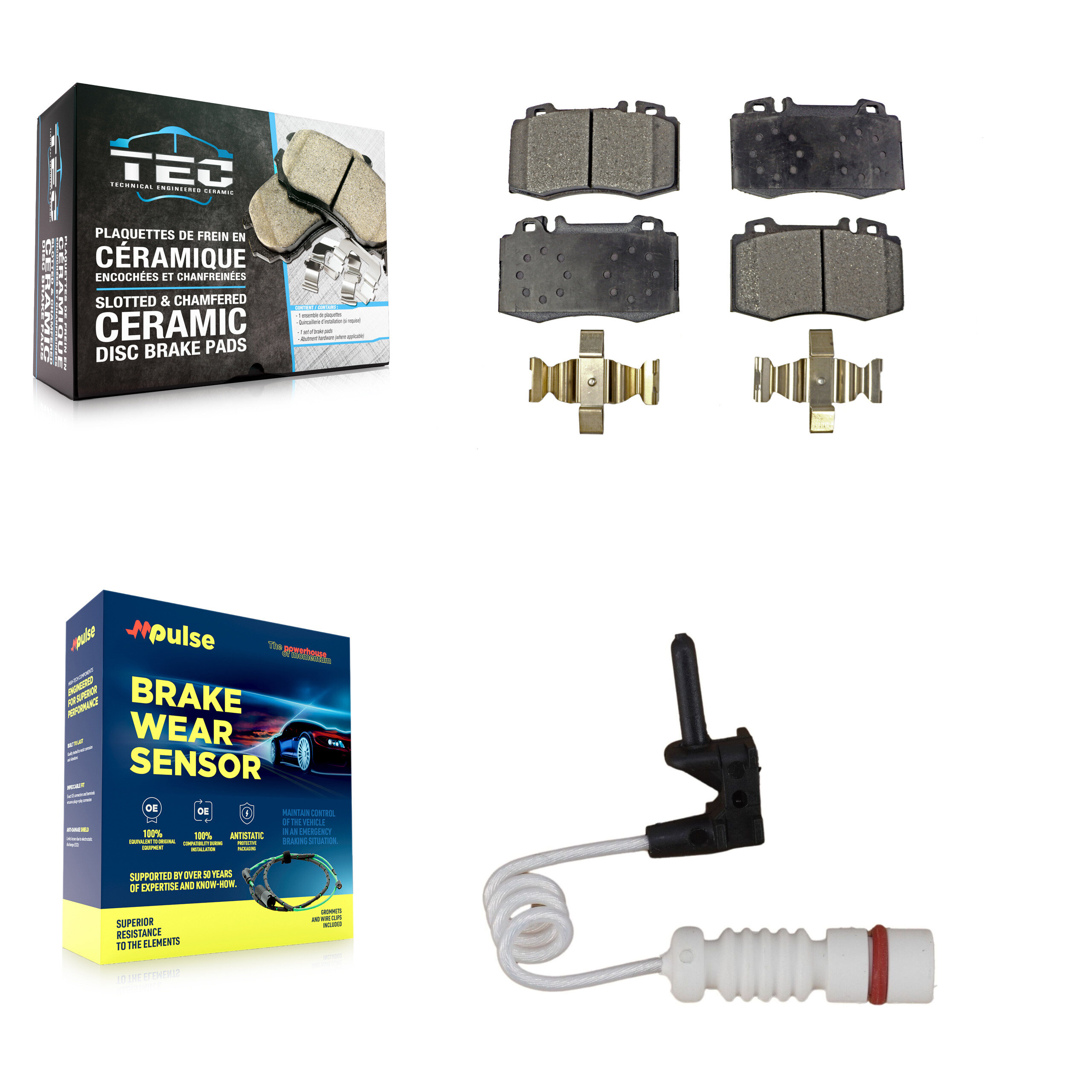 TEC - KTW-100118 - Front Disc Brake Pad Kits