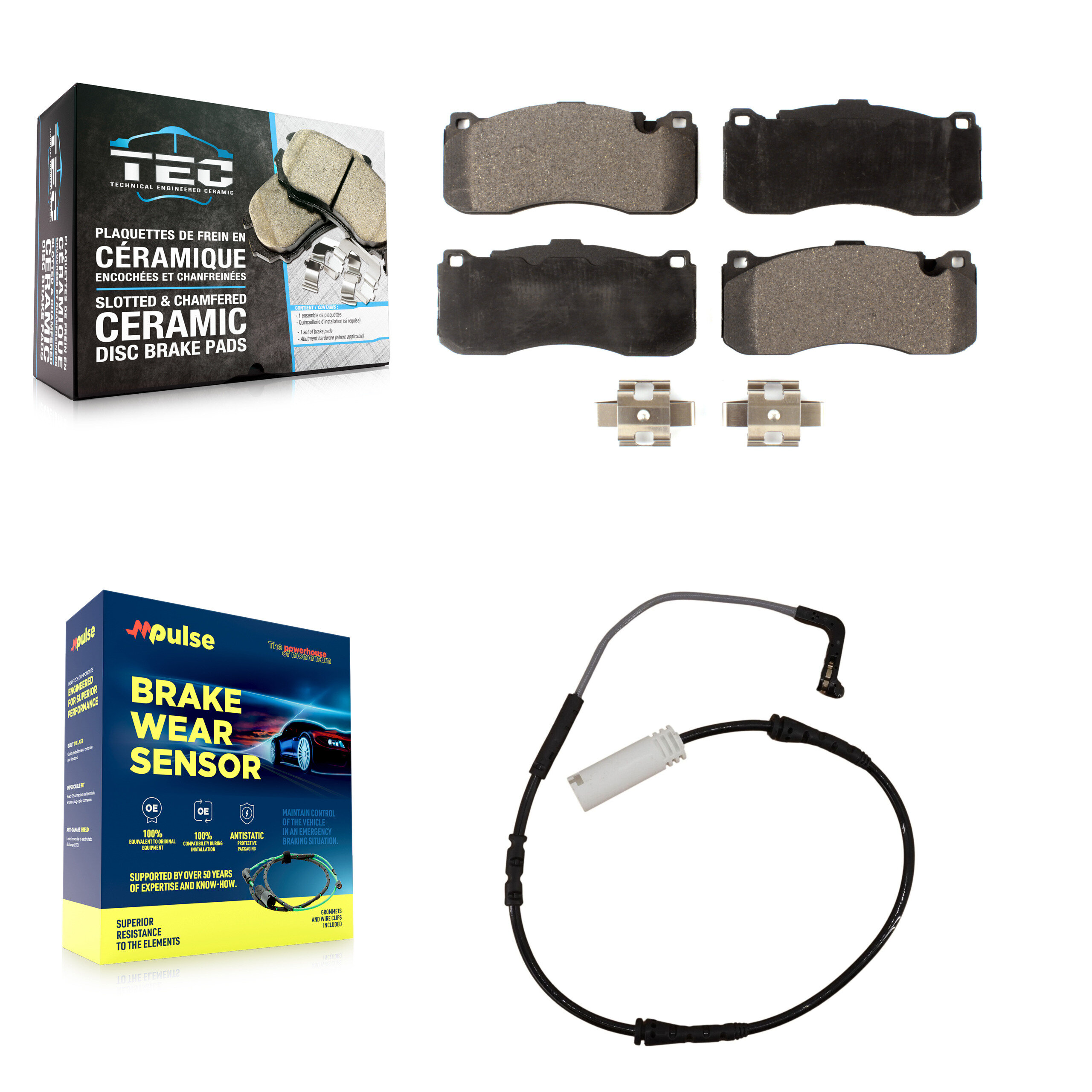 TEC - KTW-100129 - Front Disc Brake Pad Kits
