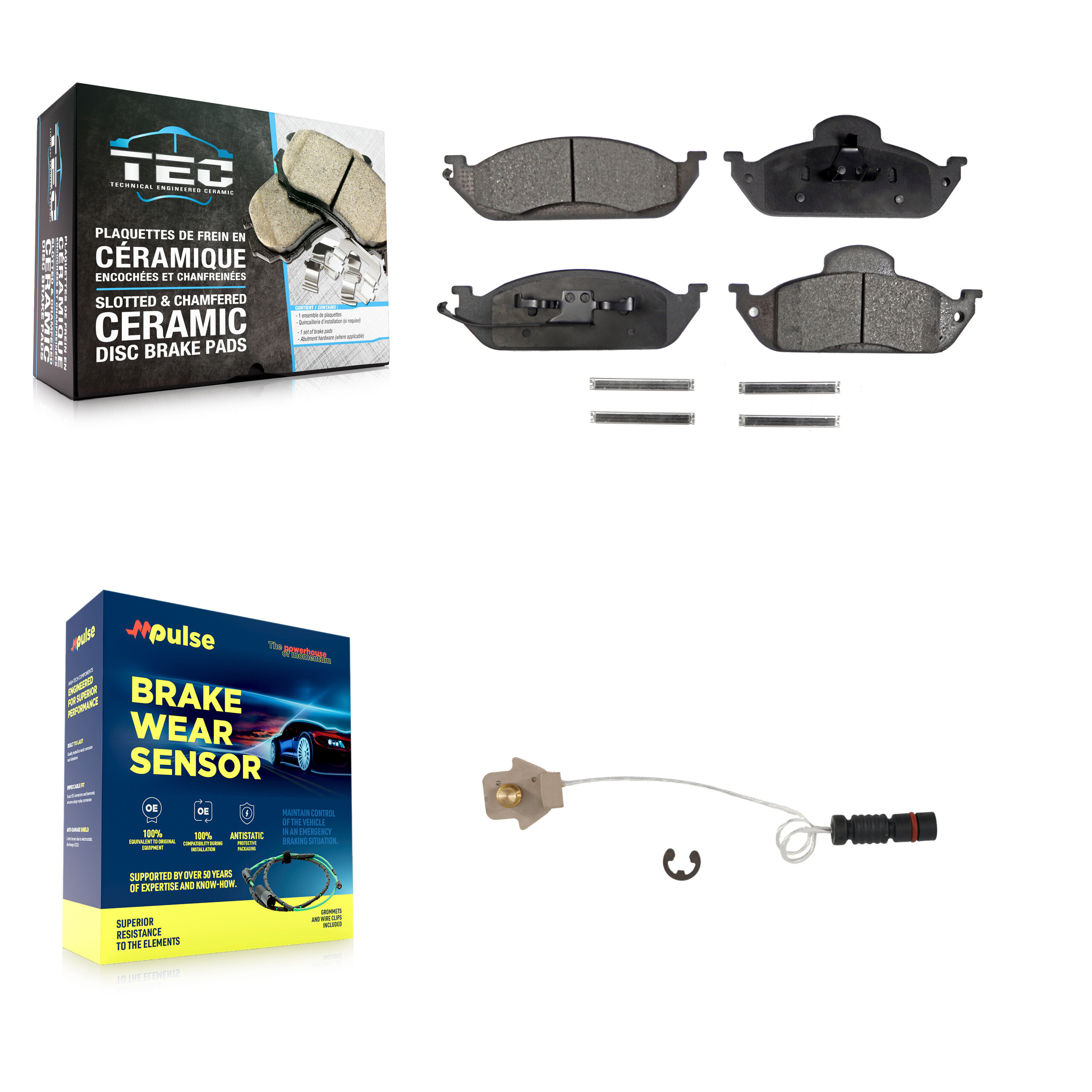 TEC - KTW-100147 - Front Disc Brake Pad Kits