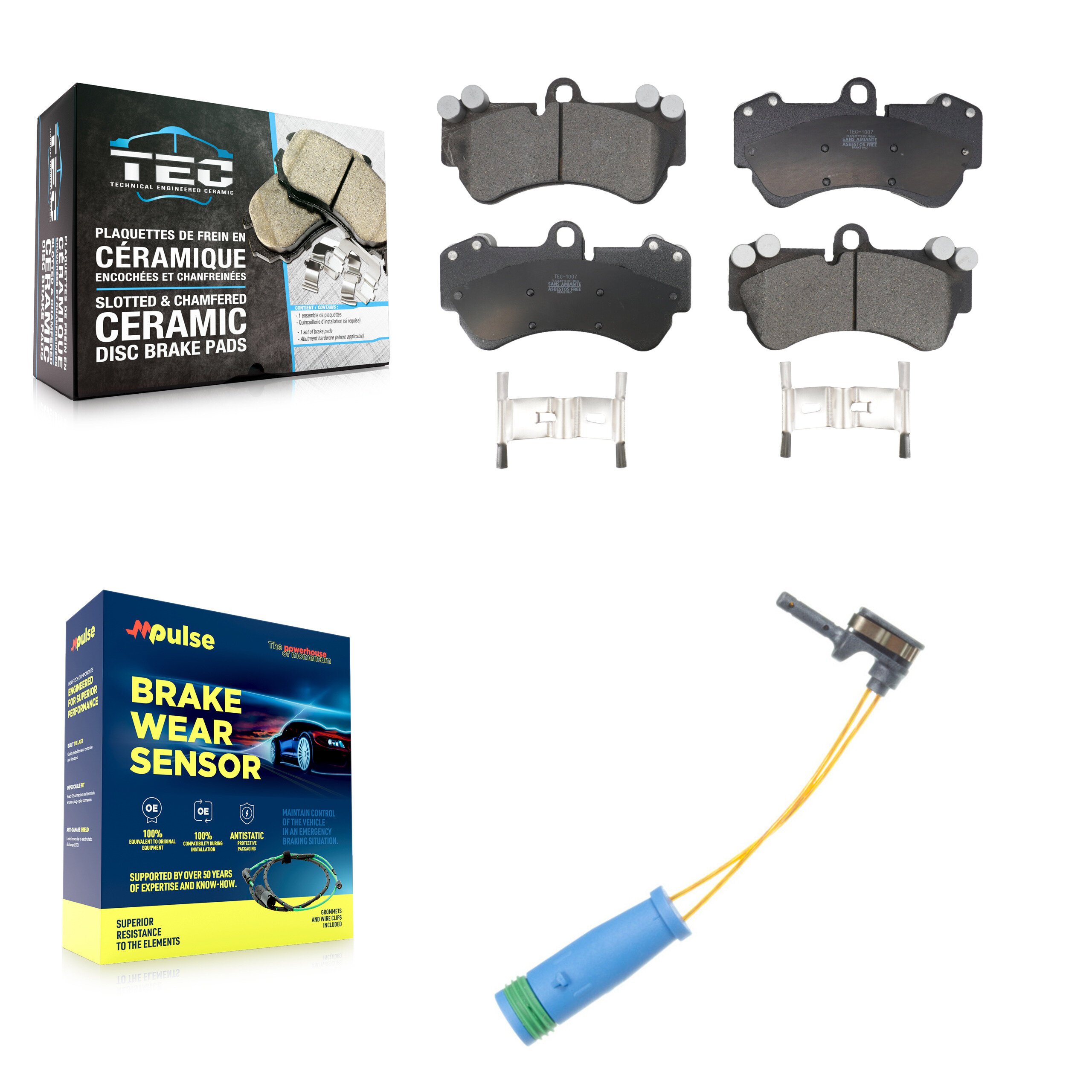 TEC - KTW-100162 - Front Disc Brake Pad Kits